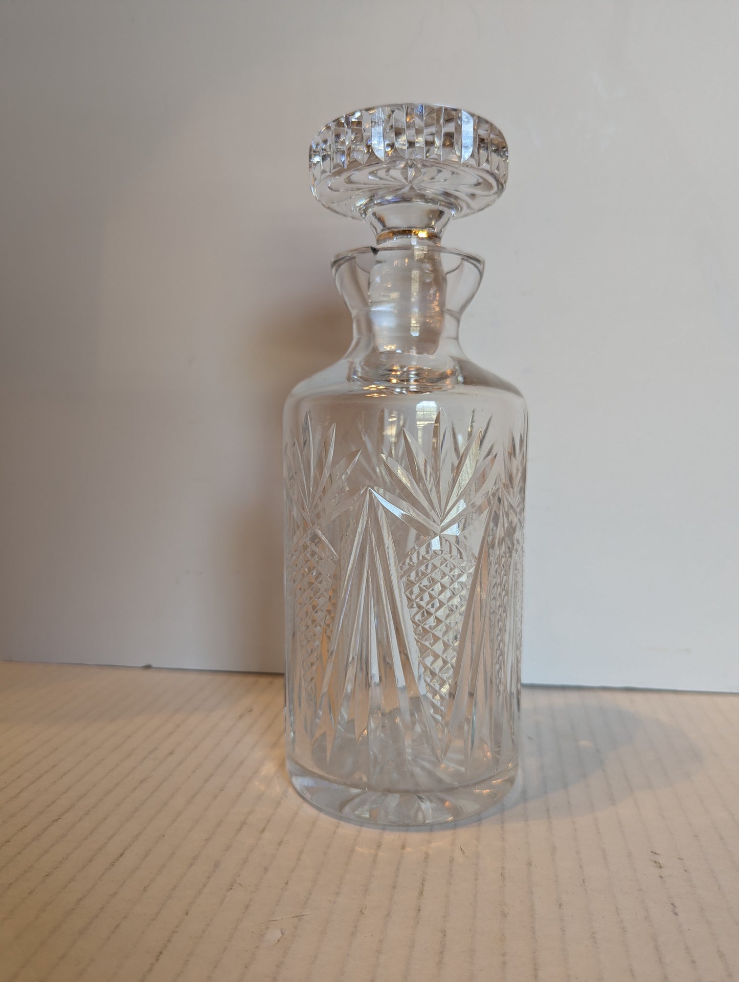 Vintage Crystal Decanter with Stopper