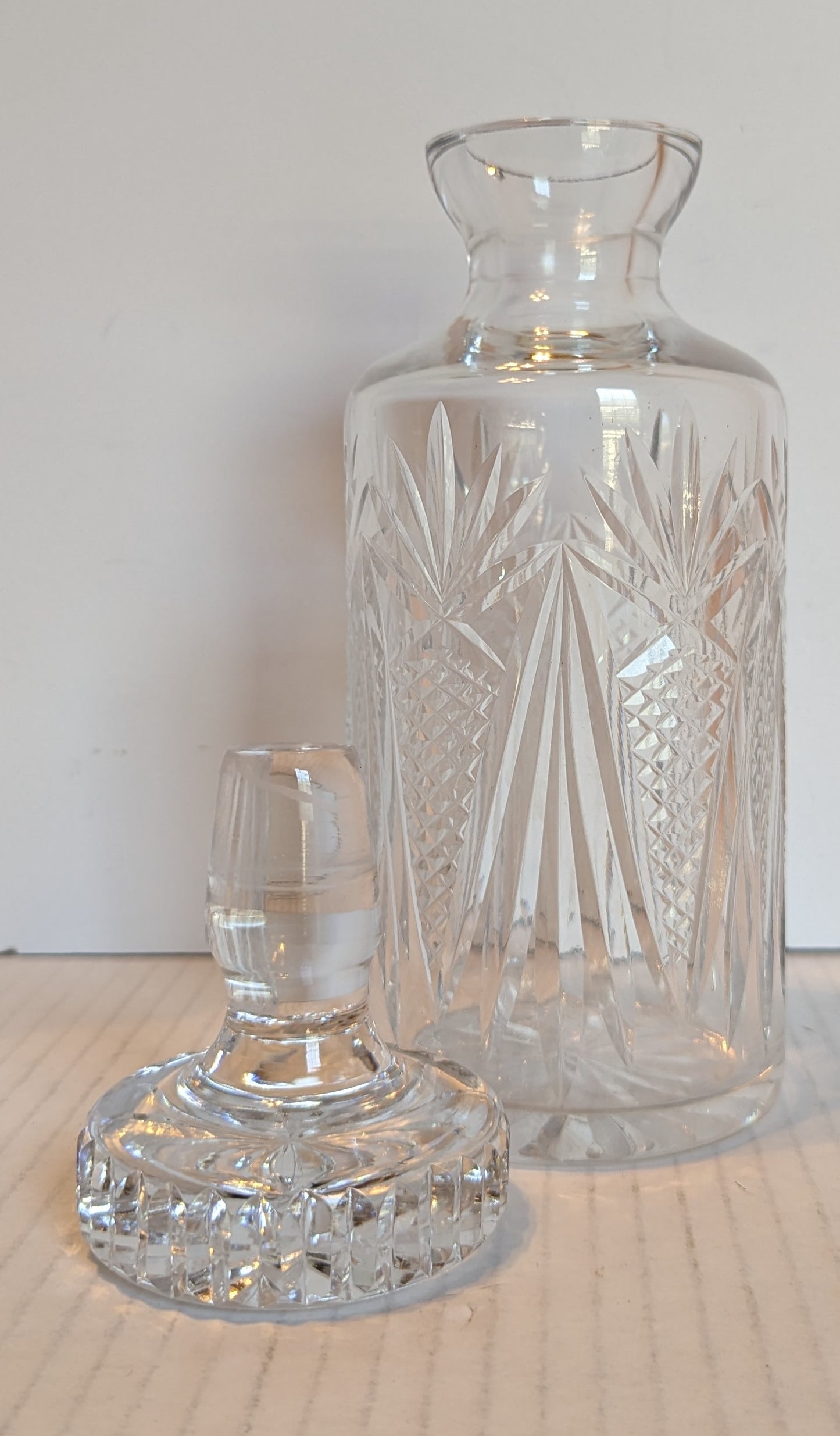 Vintage Crystal Decanter with Stopper