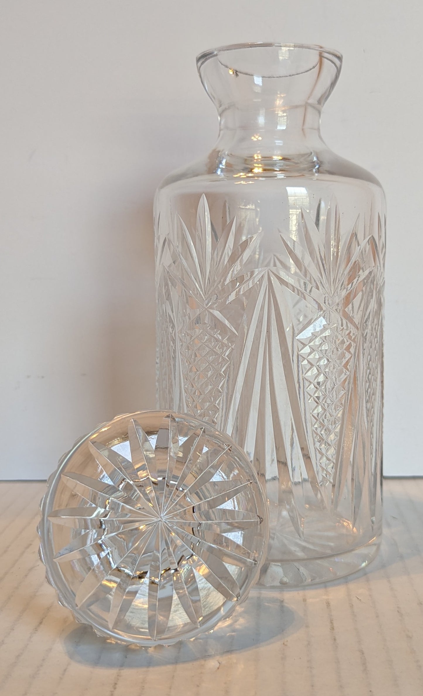Vintage Crystal Decanter with Stopper