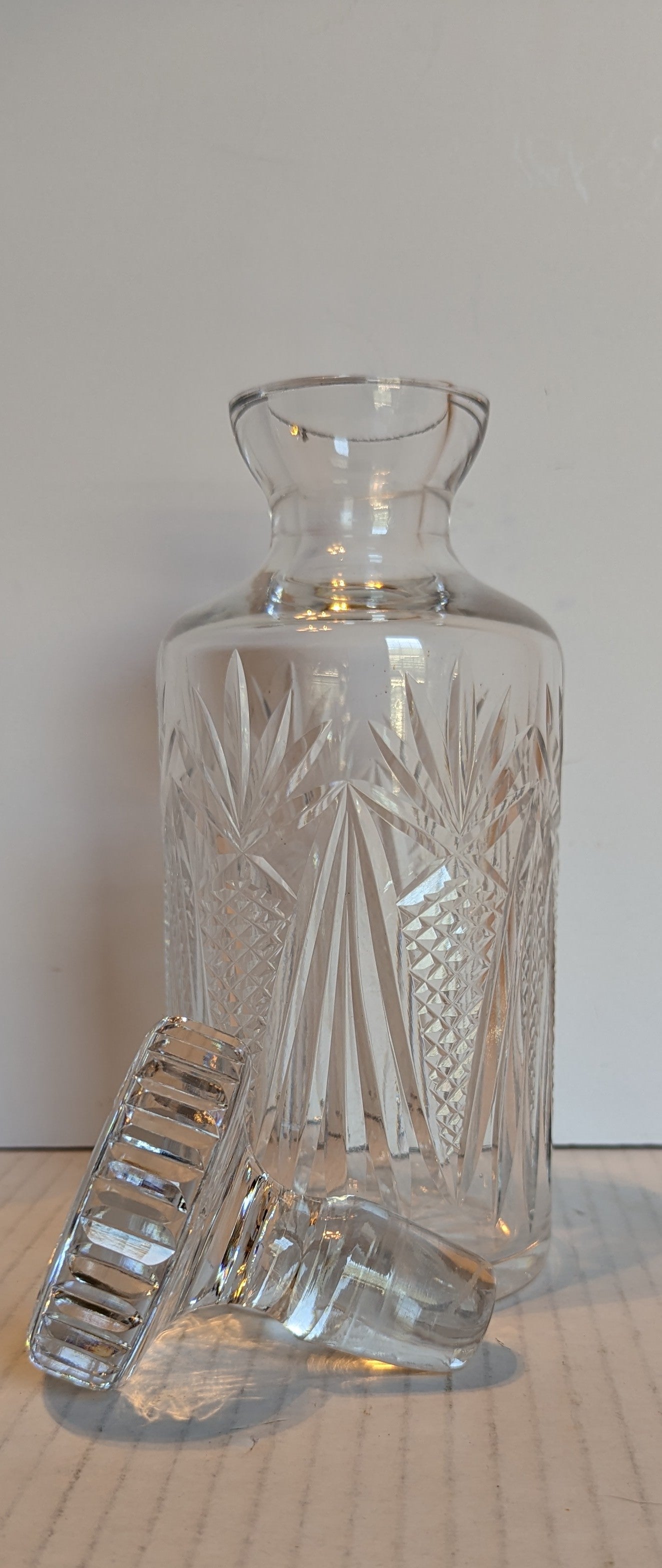 Vintage Crystal Decanter with Stopper