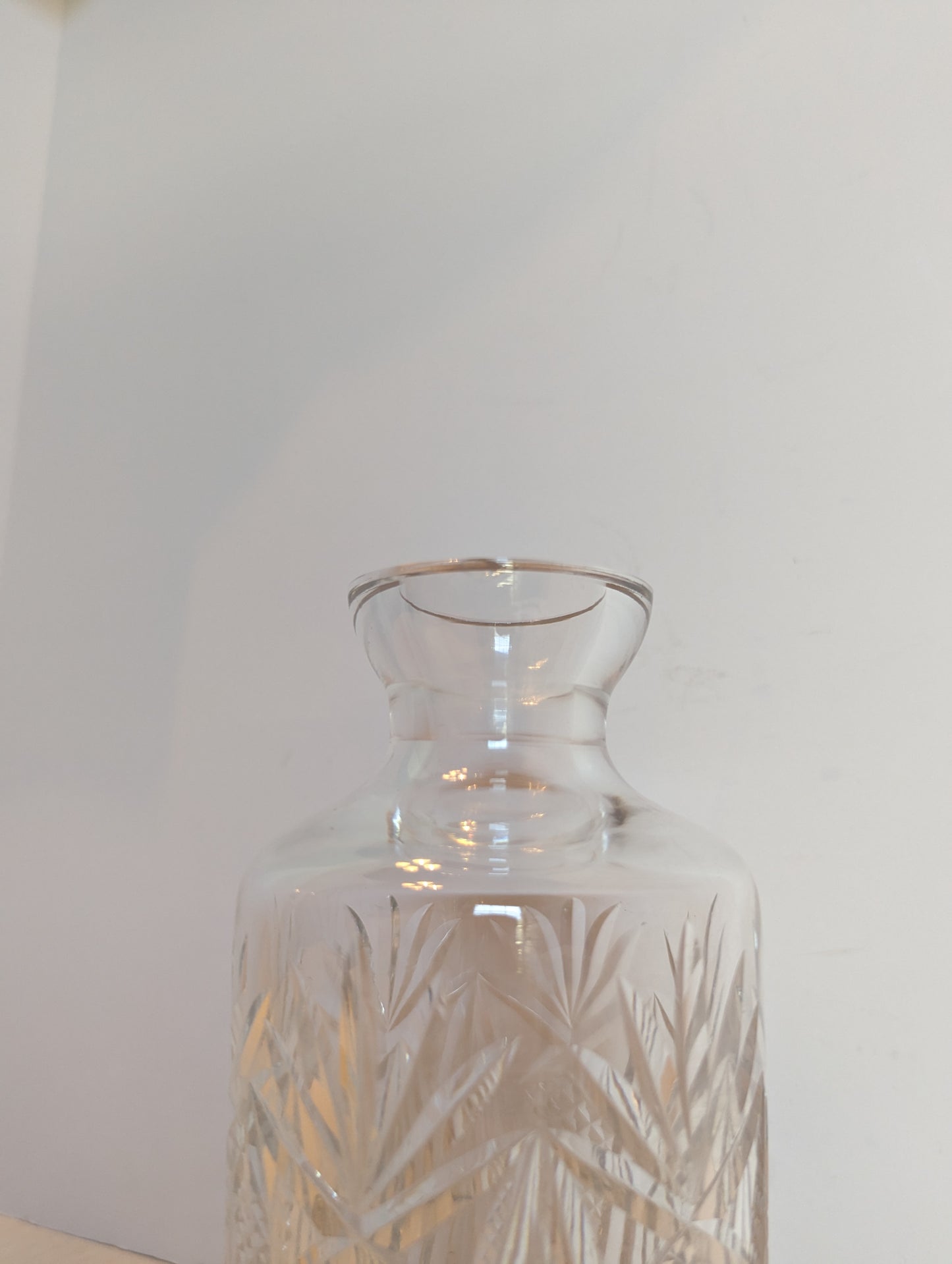 Vintage Crystal Decanter with Stopper