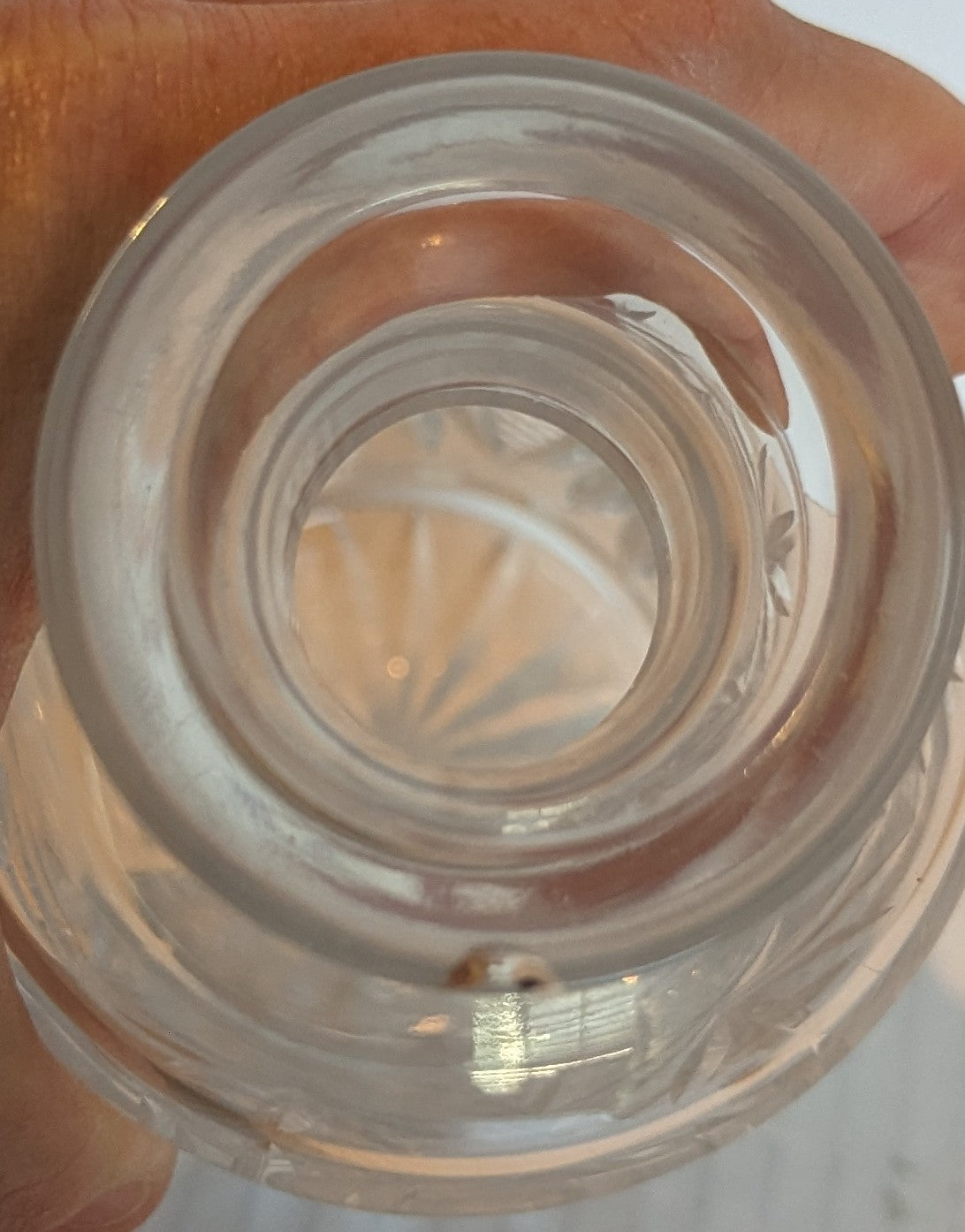 Vintage Crystal Decanter with Stopper
