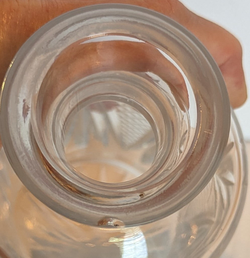 Vintage Crystal Decanter with Stopper