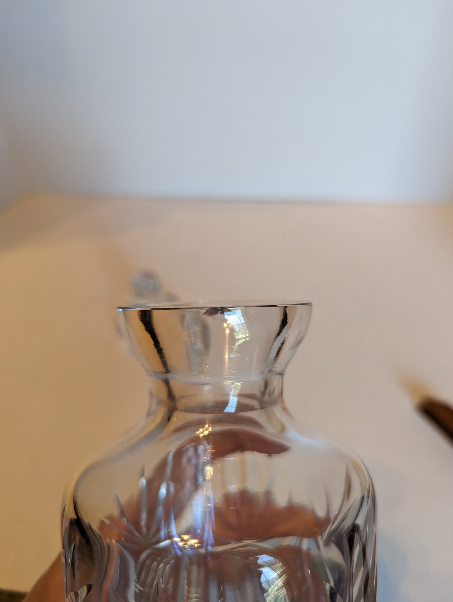 Vintage Crystal Decanter with Stopper