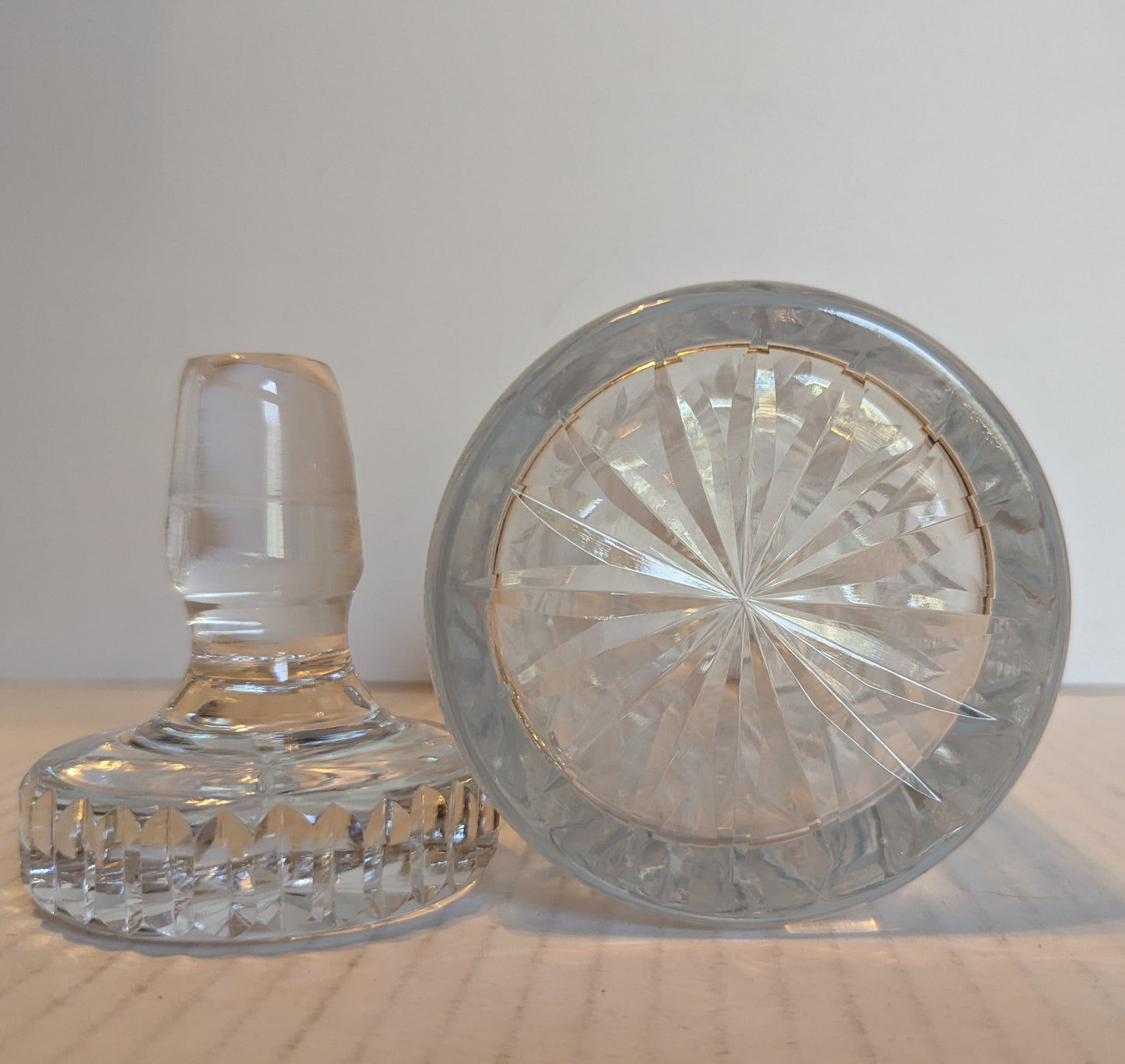 Vintage Crystal Decanter with Stopper