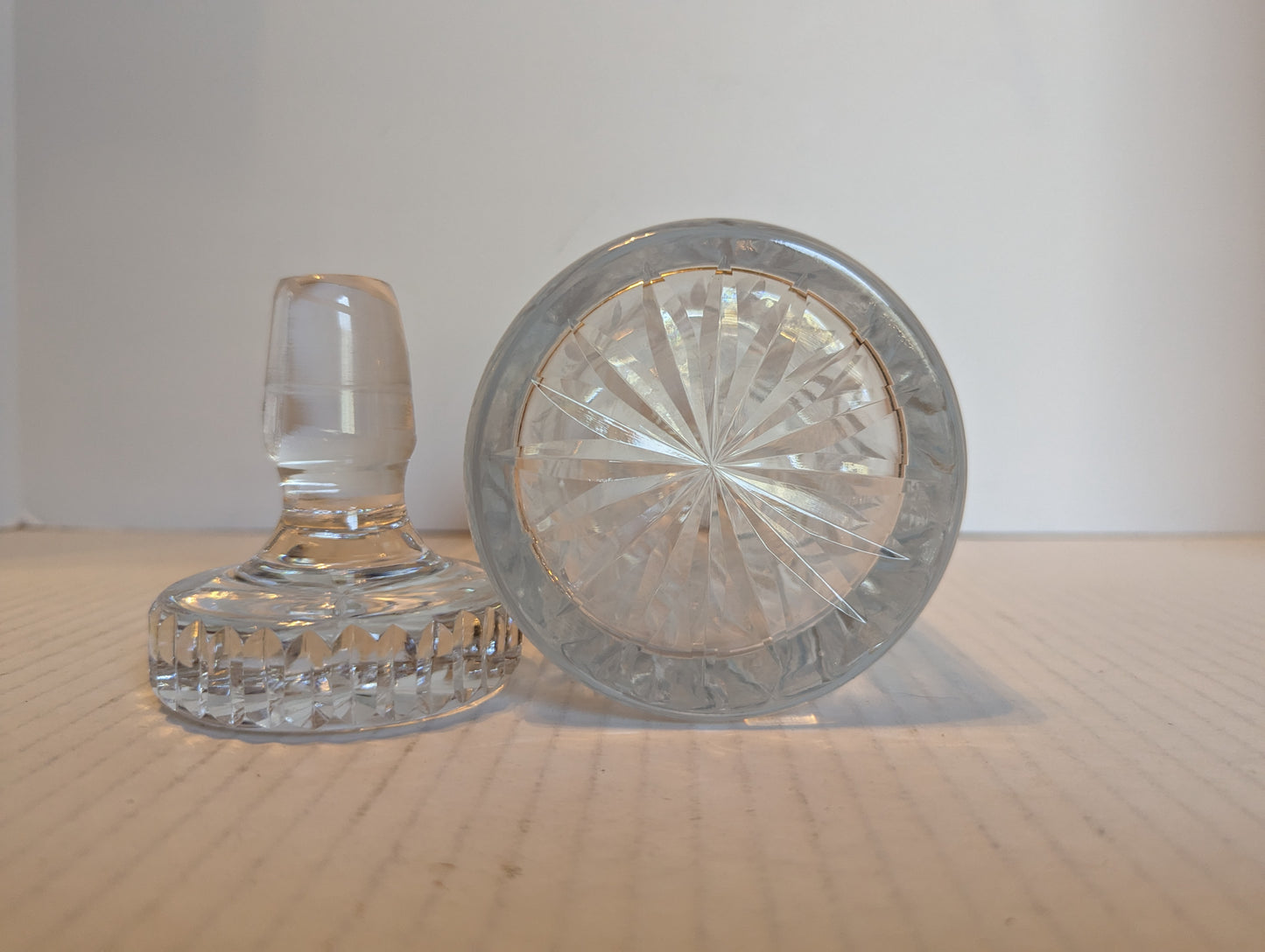 Vintage Crystal Decanter with Stopper