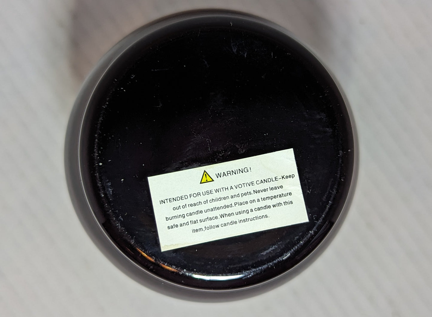 Eggplant Colored Candle Holder