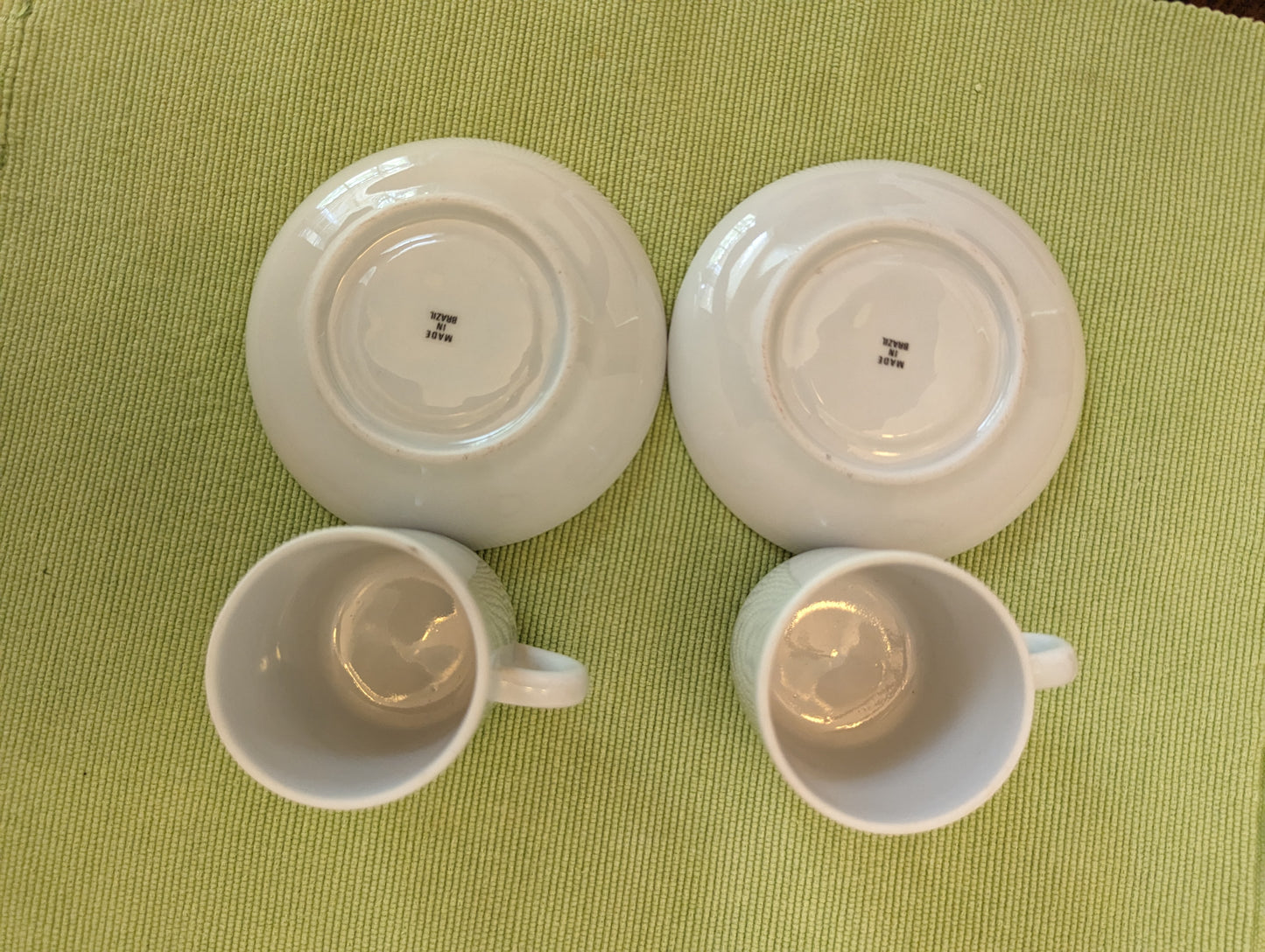 Brazilian Demitasse Espresso Cups and Saucers