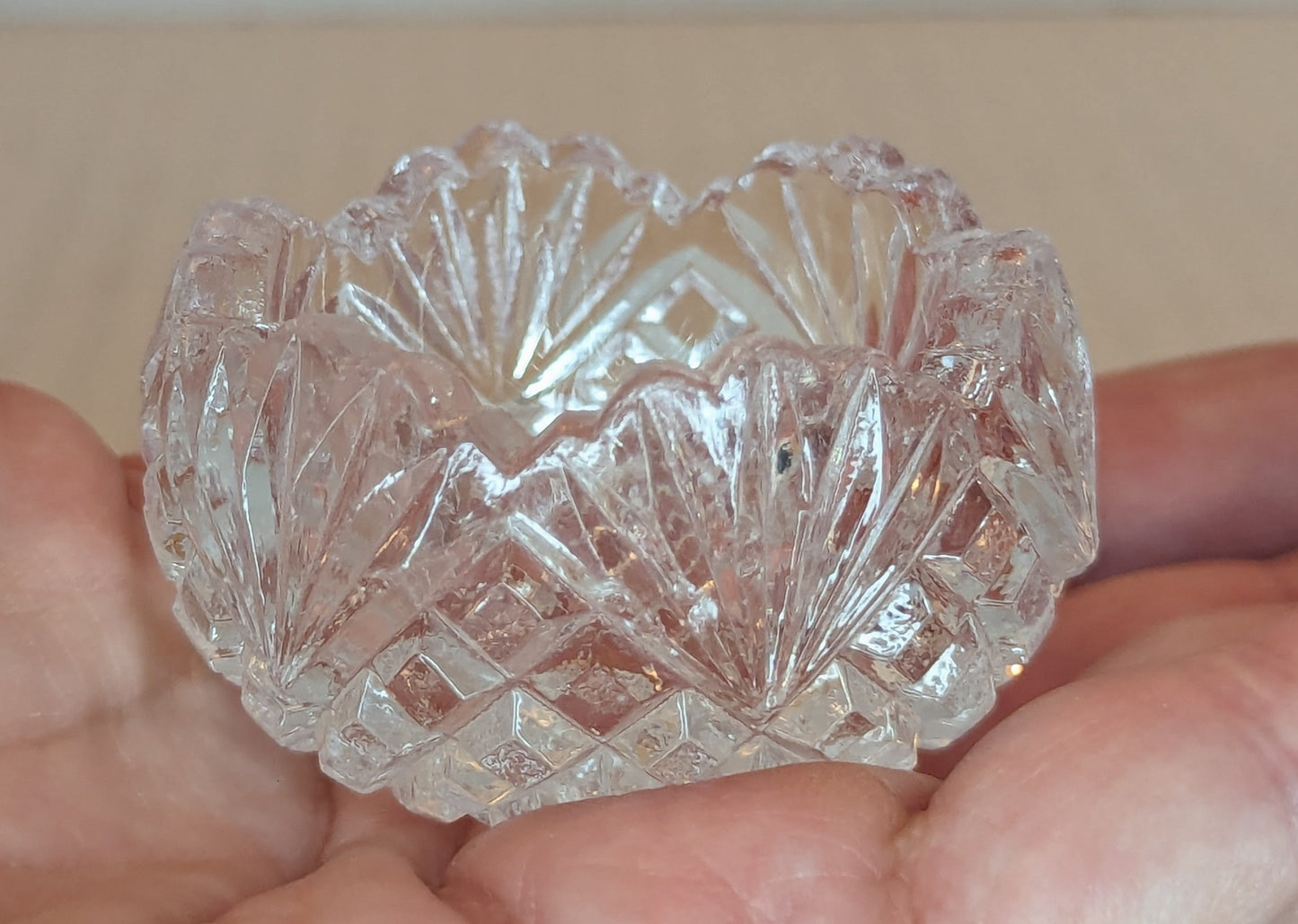 Vintage Crystal Salt Cellar