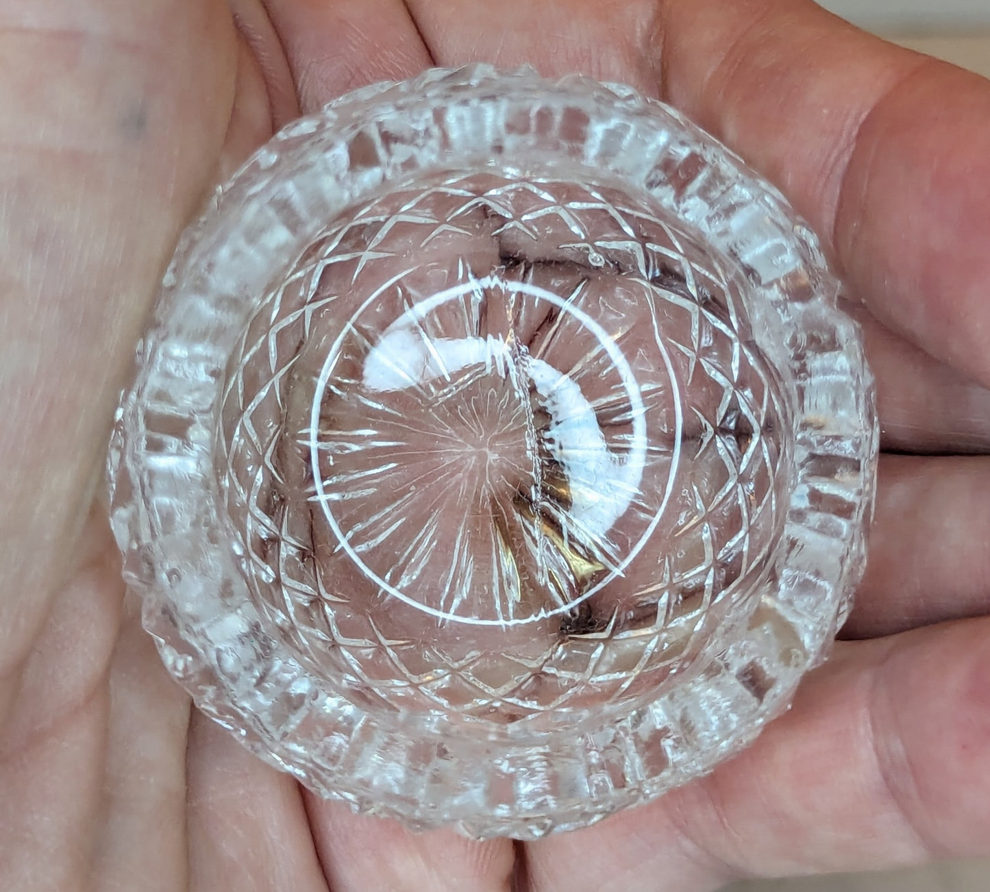 Vintage Crystal Salt Cellar