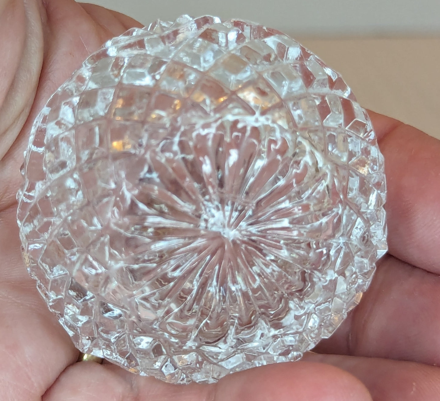 Vintage Crystal Salt Cellar