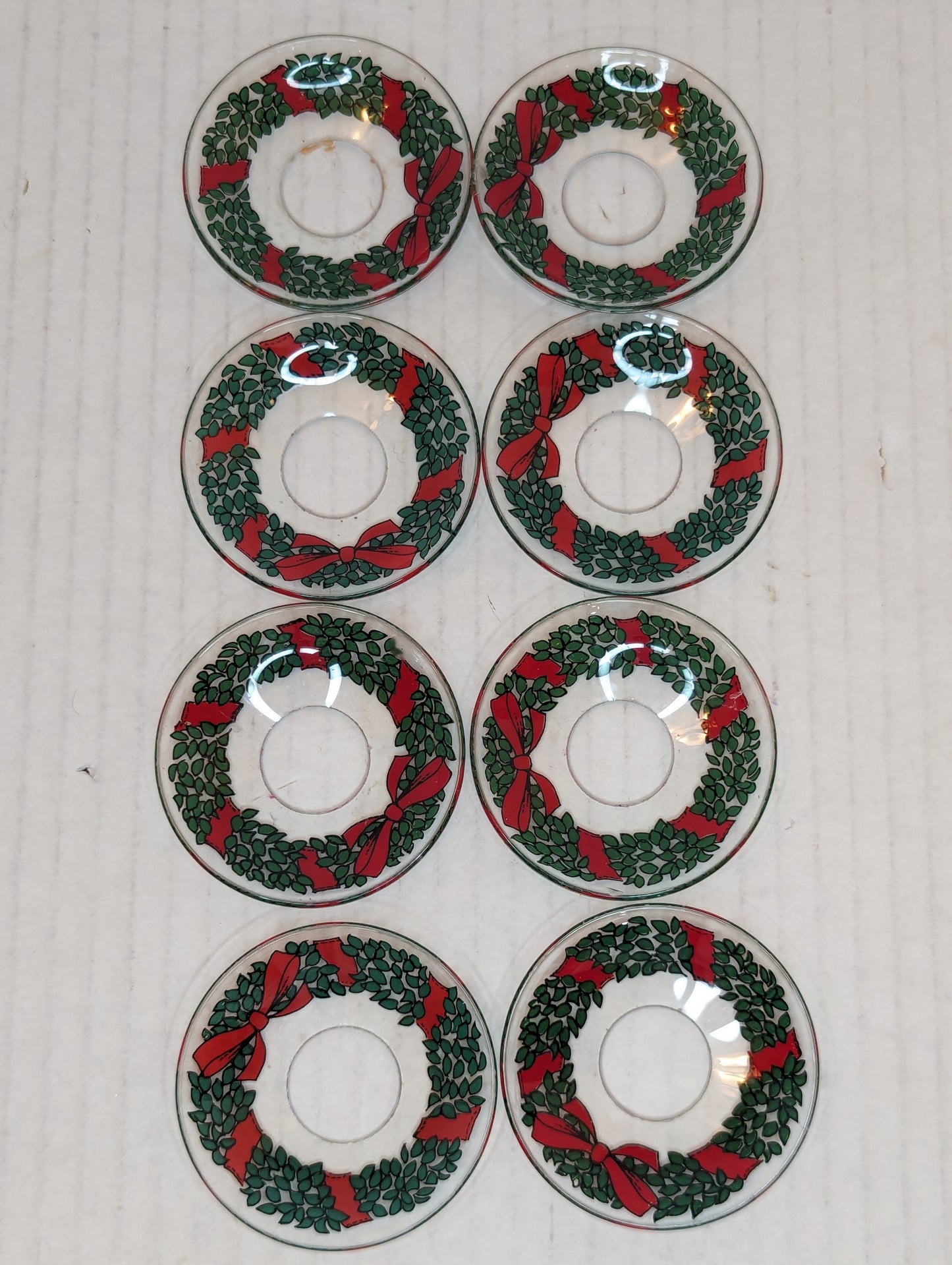 Glass Bobeches Candle Drip Rings (Set 8)