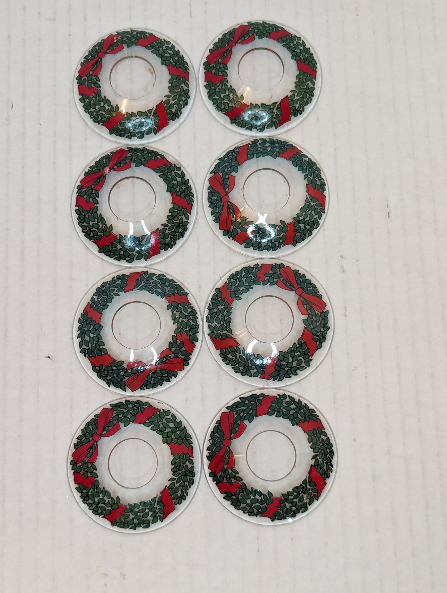 Glass Bobeches Candle Drip Rings (Set 8)