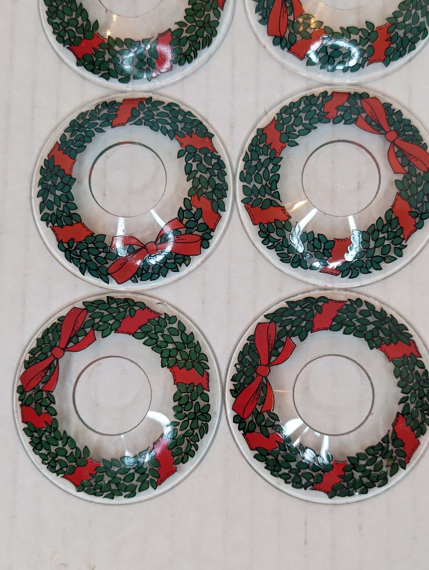 Glass Bobeches Candle Drip Rings (Set 8)