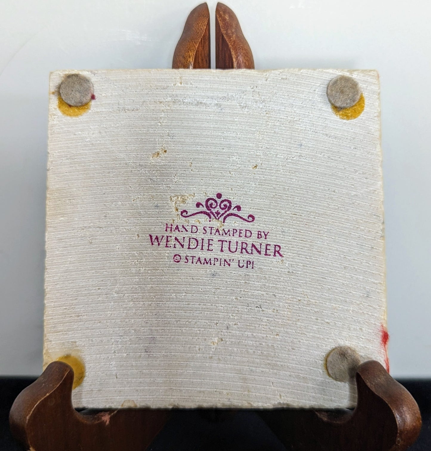 Vintage Wendie Turner "Stampin' Up" Coaster/Tile