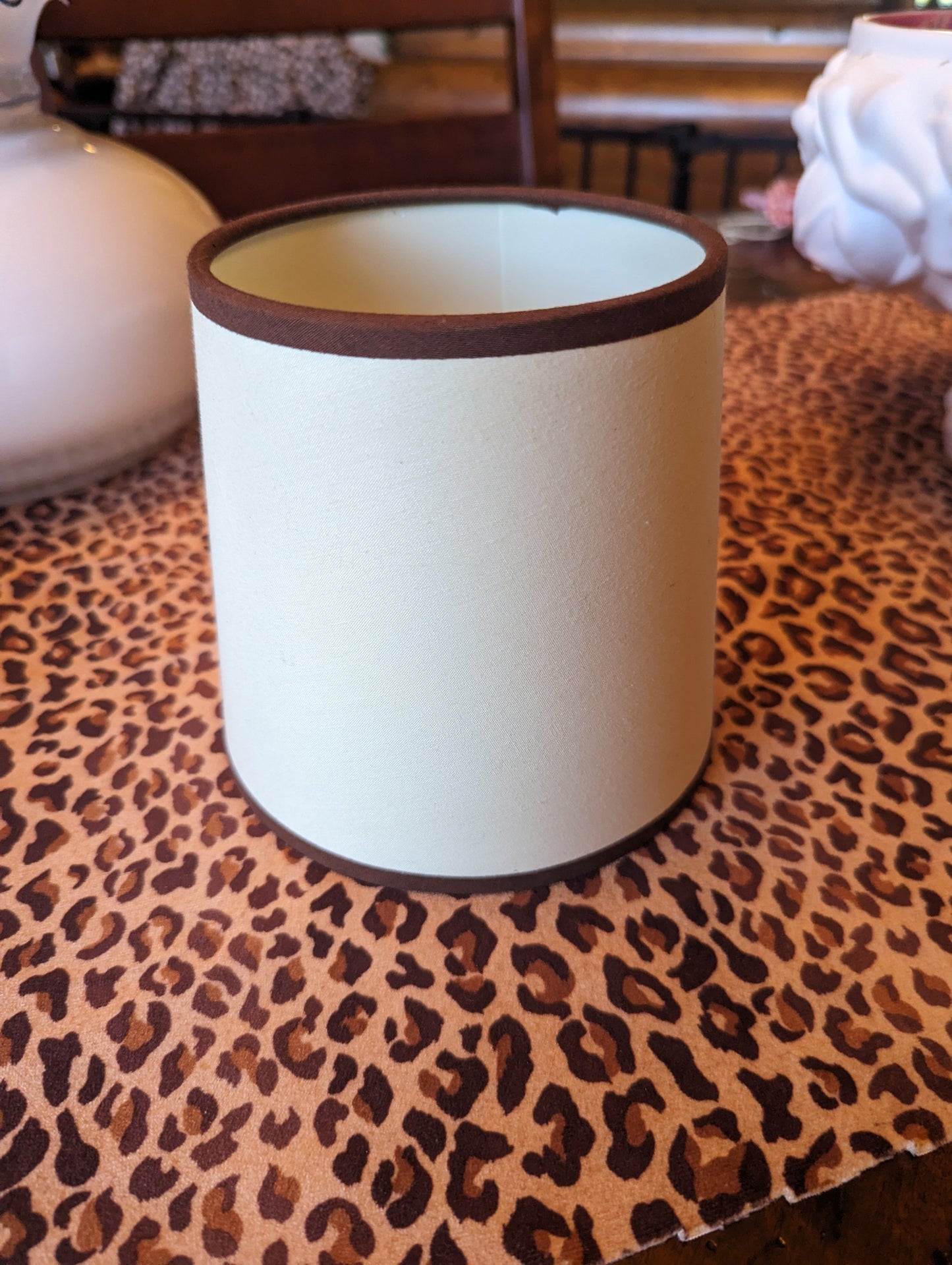 Linen Drum Lamp Shade