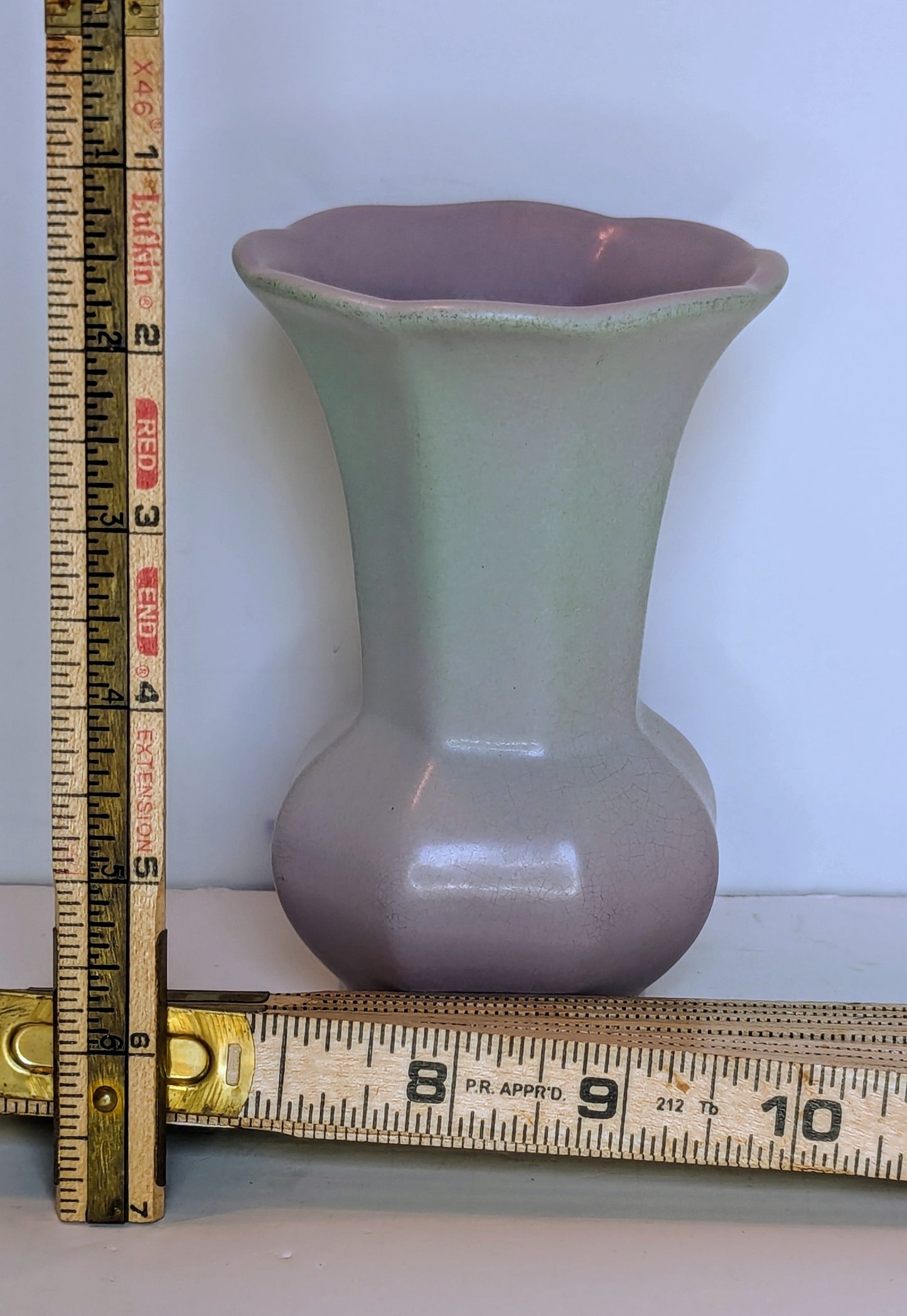 Vintage Red Wing RumRill Vase