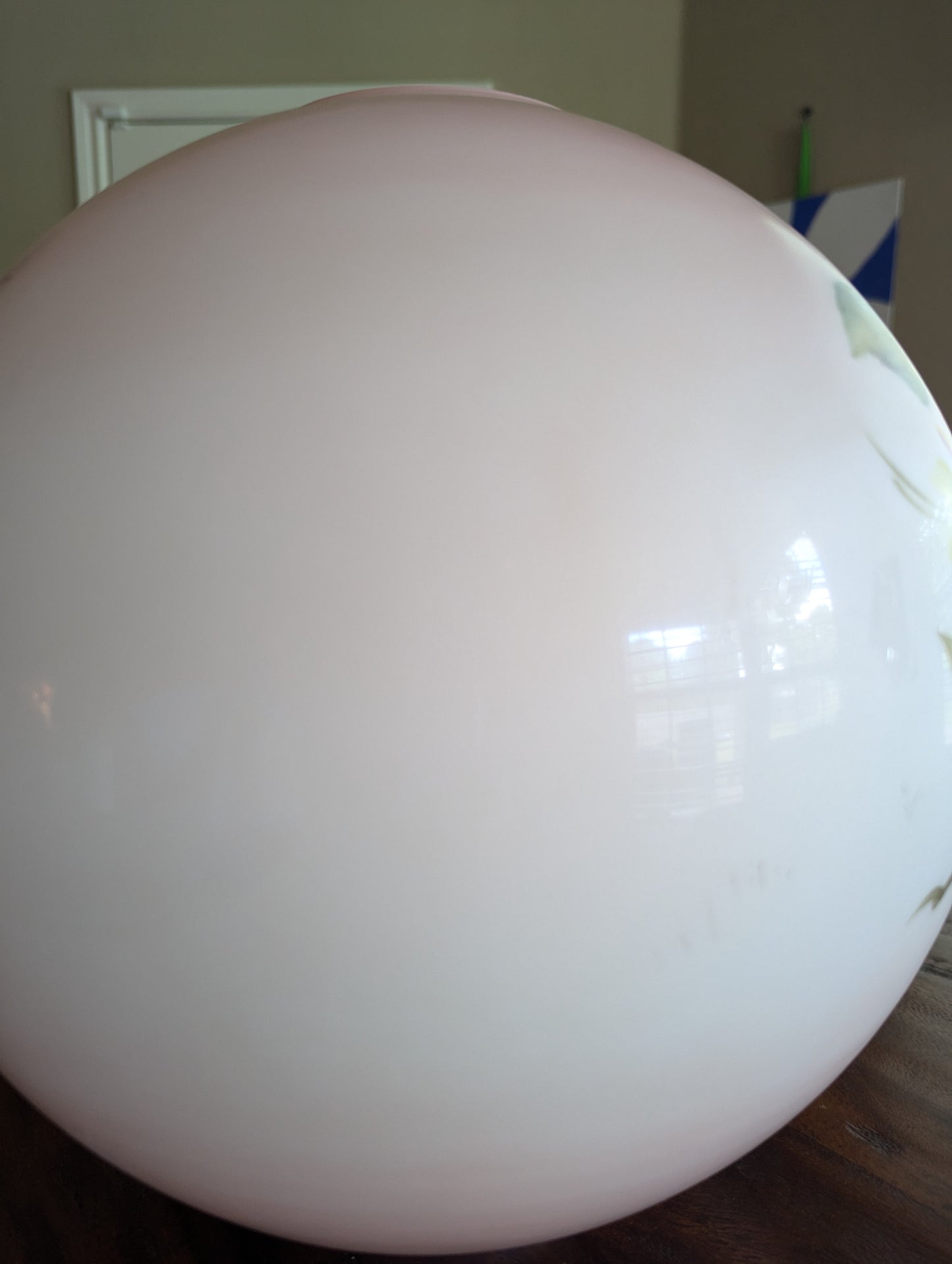 Vintage Hand Painted Glass GWTW Style Globe