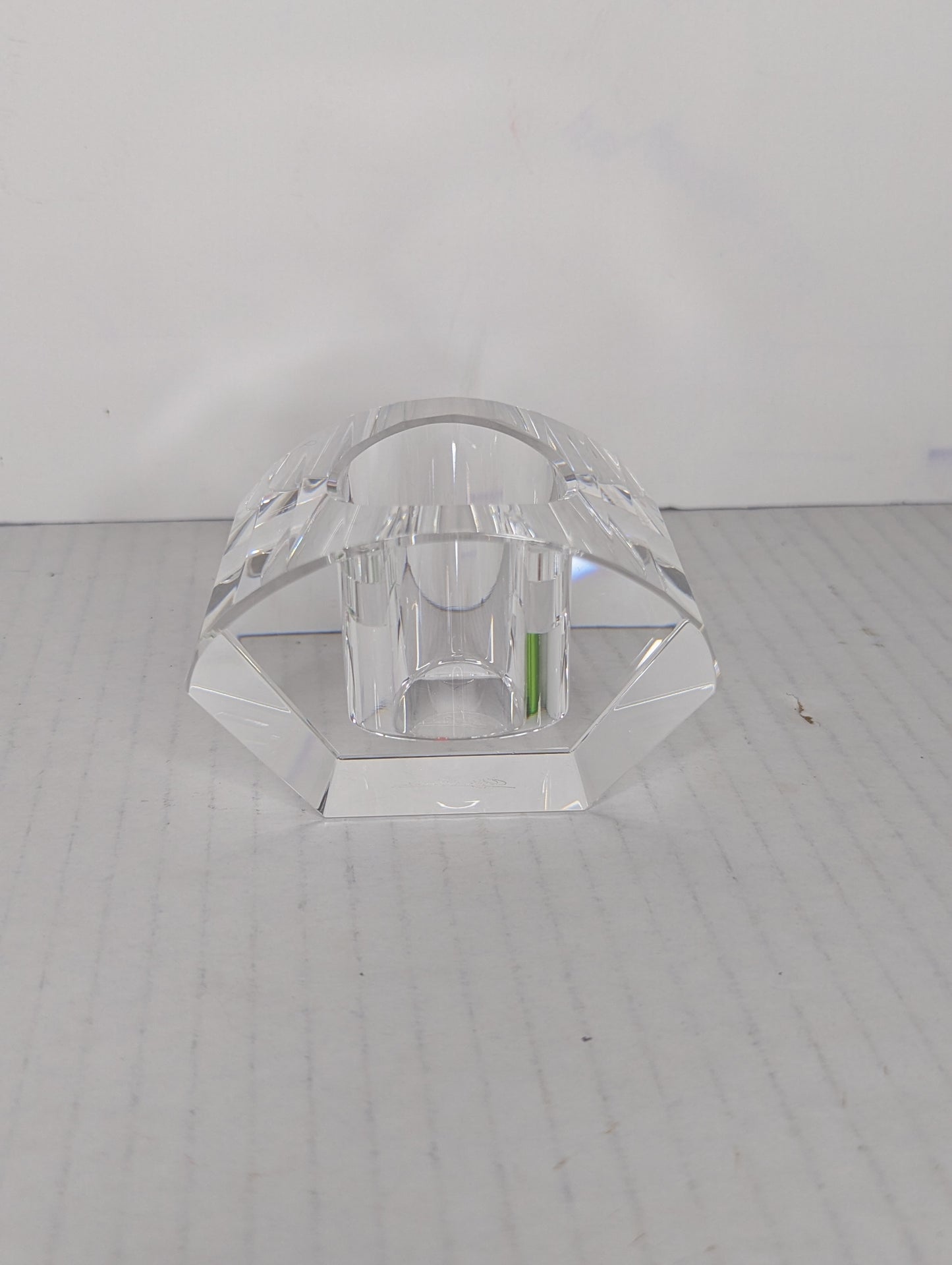 Vintage Crystal Oleg Cassini Candle Holder