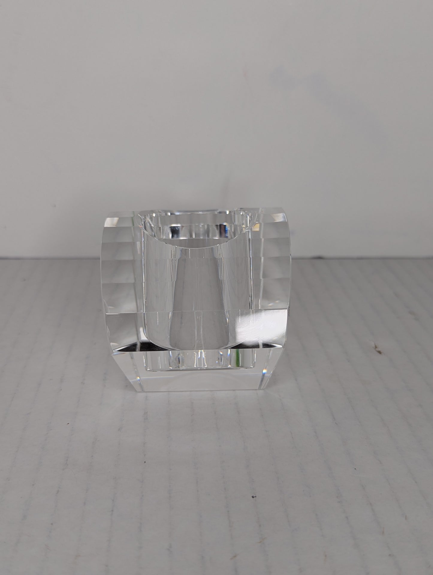 Vintage Crystal Oleg Cassini Candle Holder