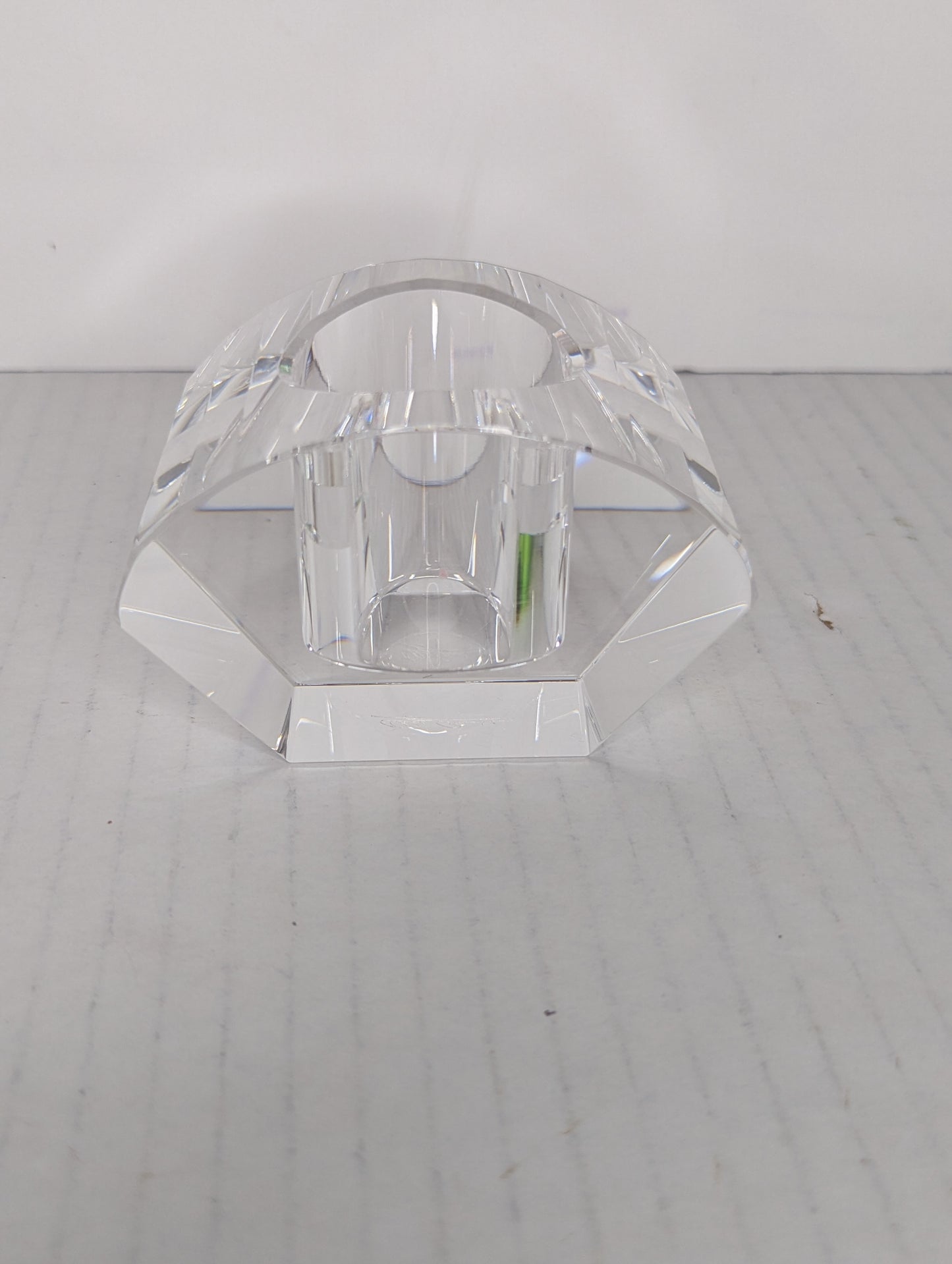 Vintage Crystal Oleg Cassini Candle Holder