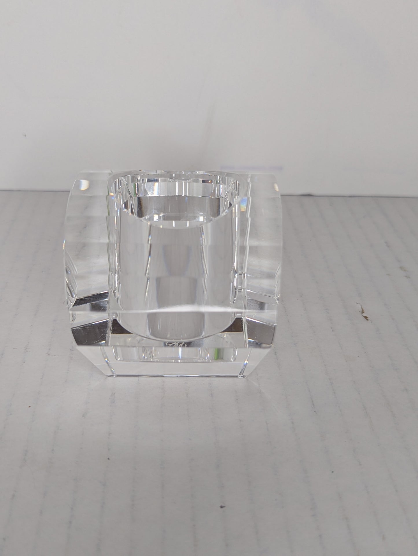 Vintage Crystal Oleg Cassini Candle Holder