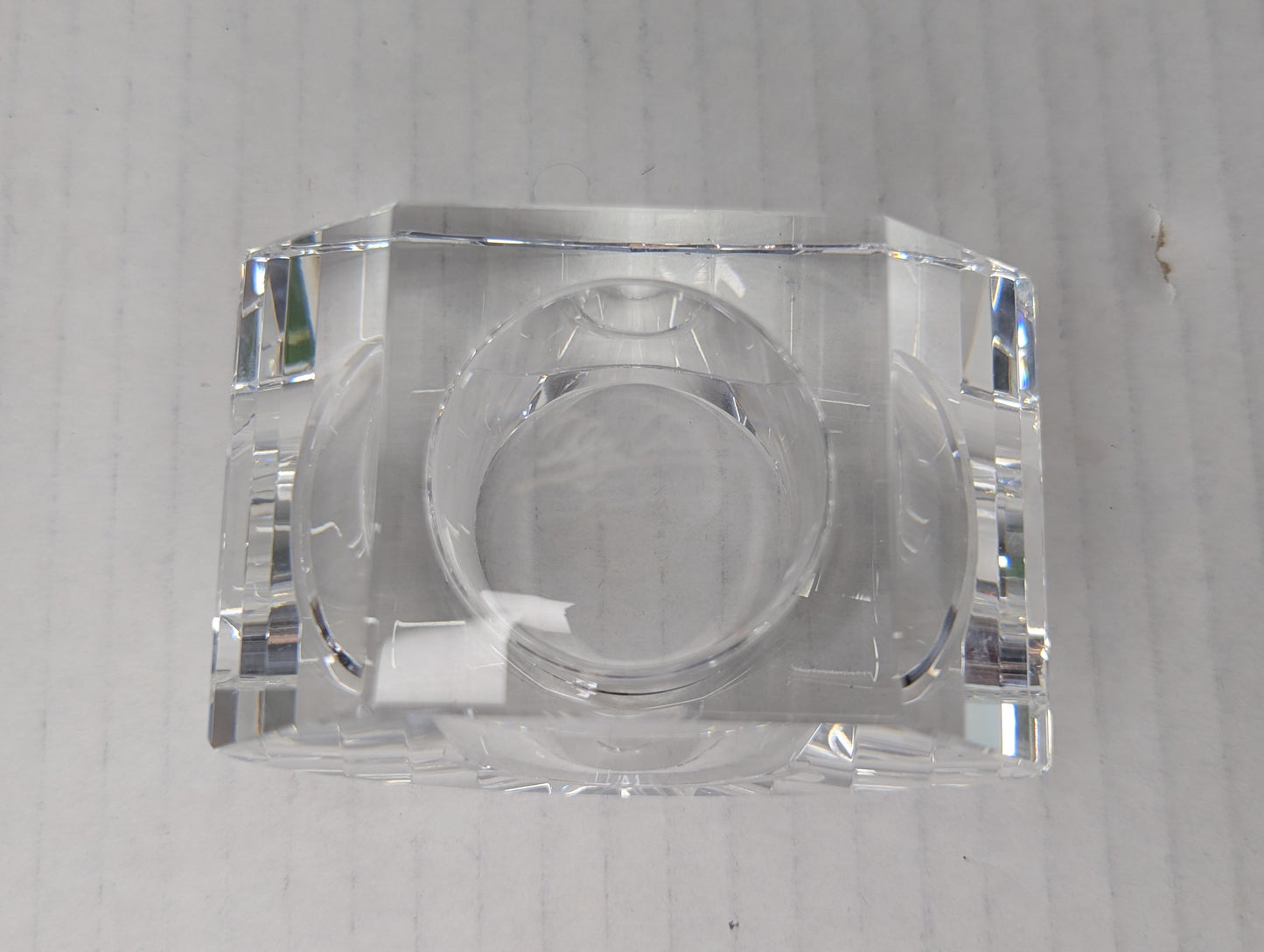 Vintage Crystal Oleg Cassini Candle Holder