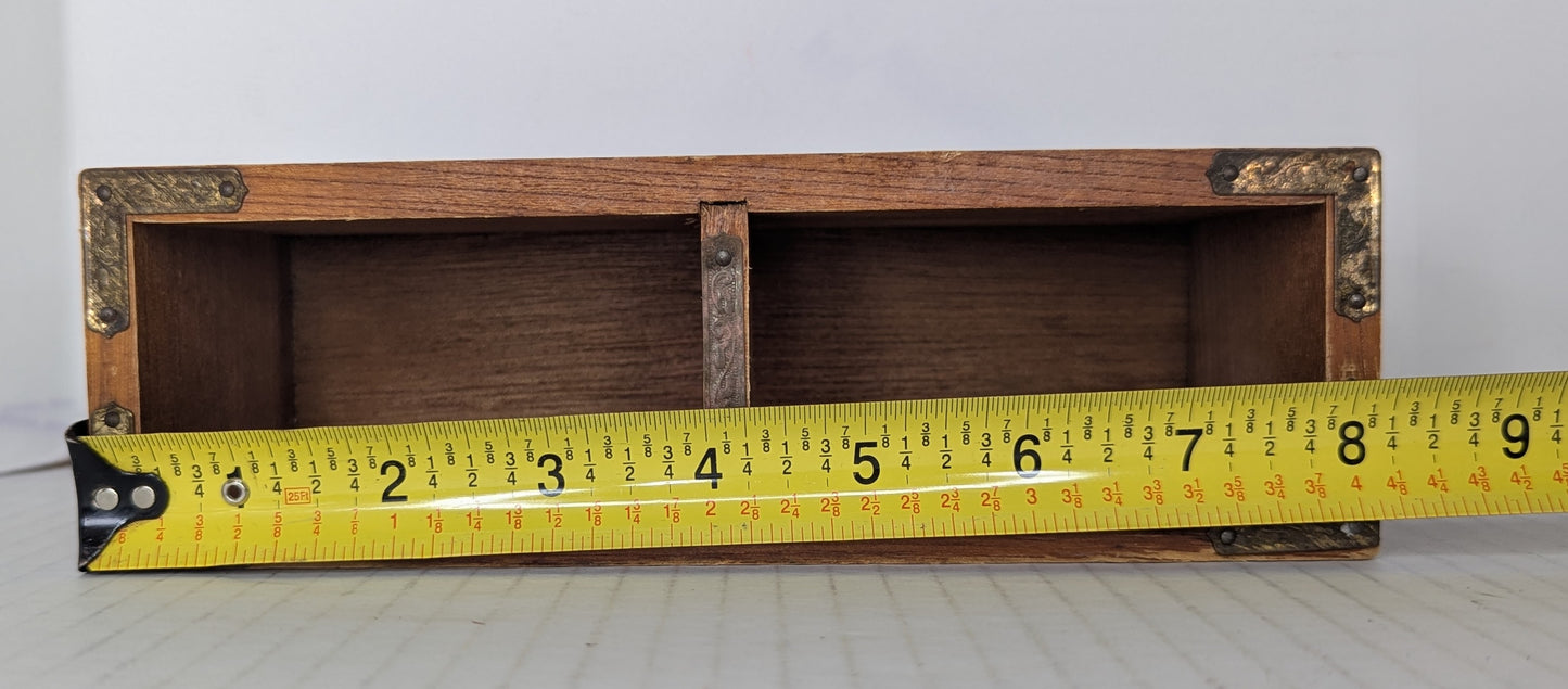 Vintage Wooden Divided Box