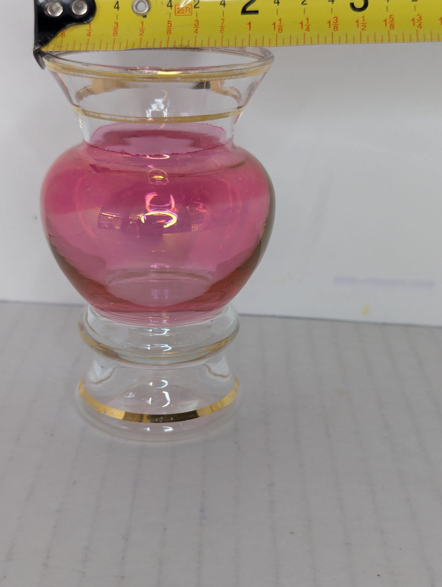 1940-50's Bartlett Collins Cranberry Bud Vase