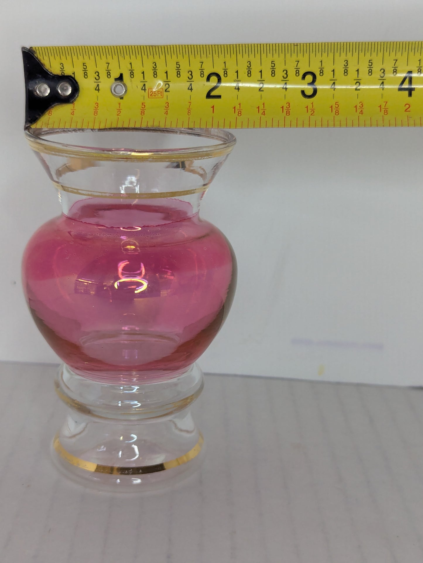 1940-50's Bartlett Collins Cranberry Bud Vase