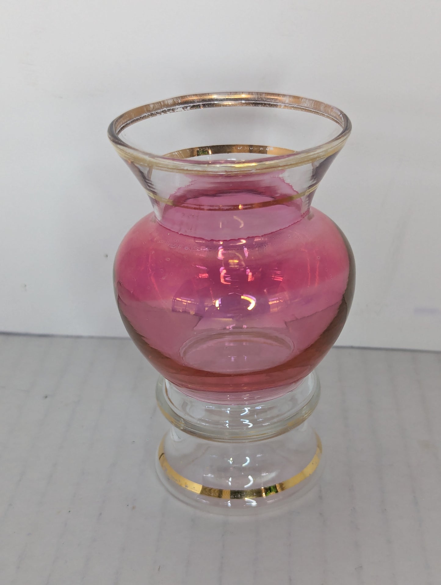 1940-50's Bartlett Collins Cranberry Bud Vase