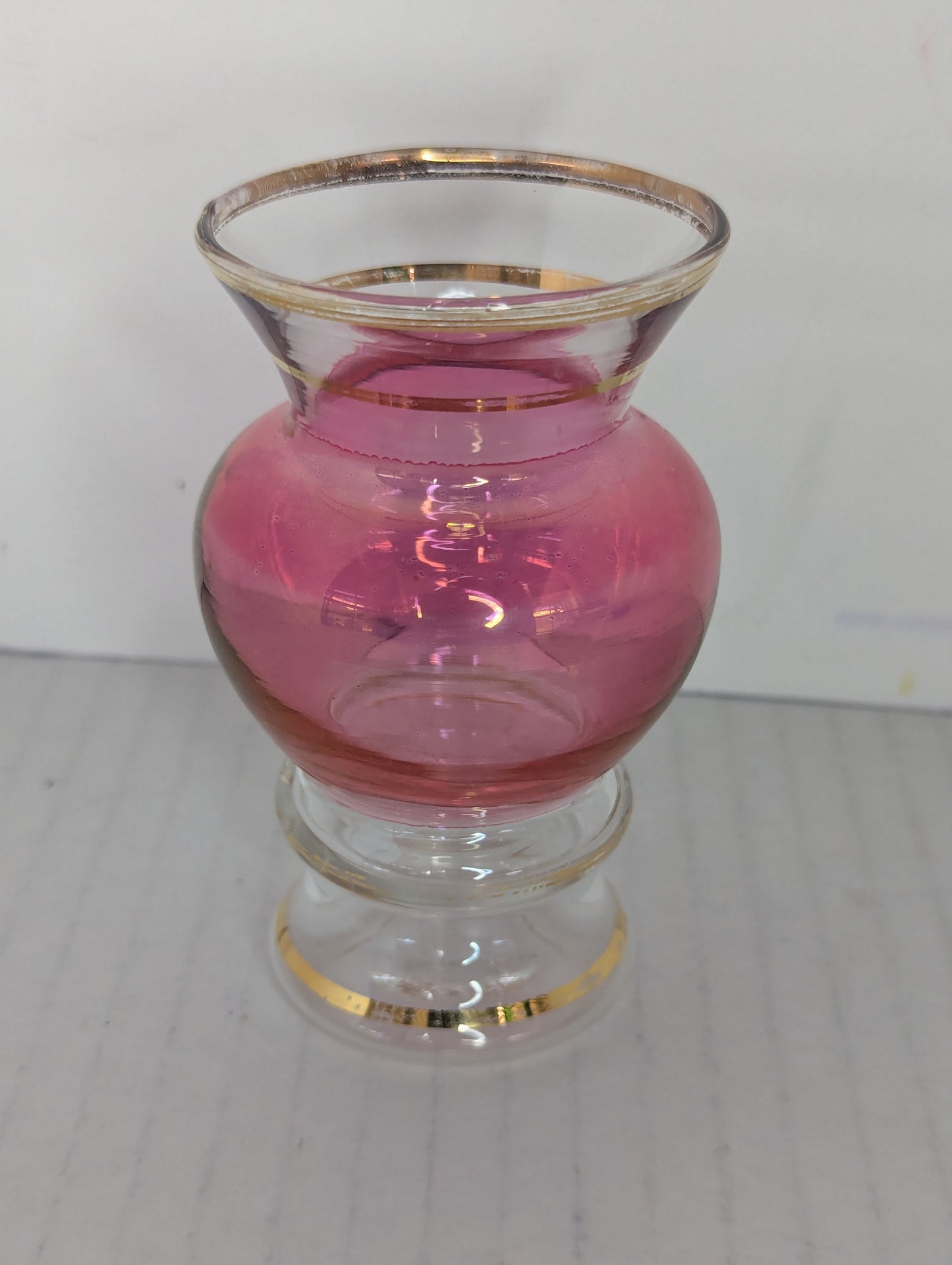 1940-50's Bartlett Collins Cranberry Bud Vase