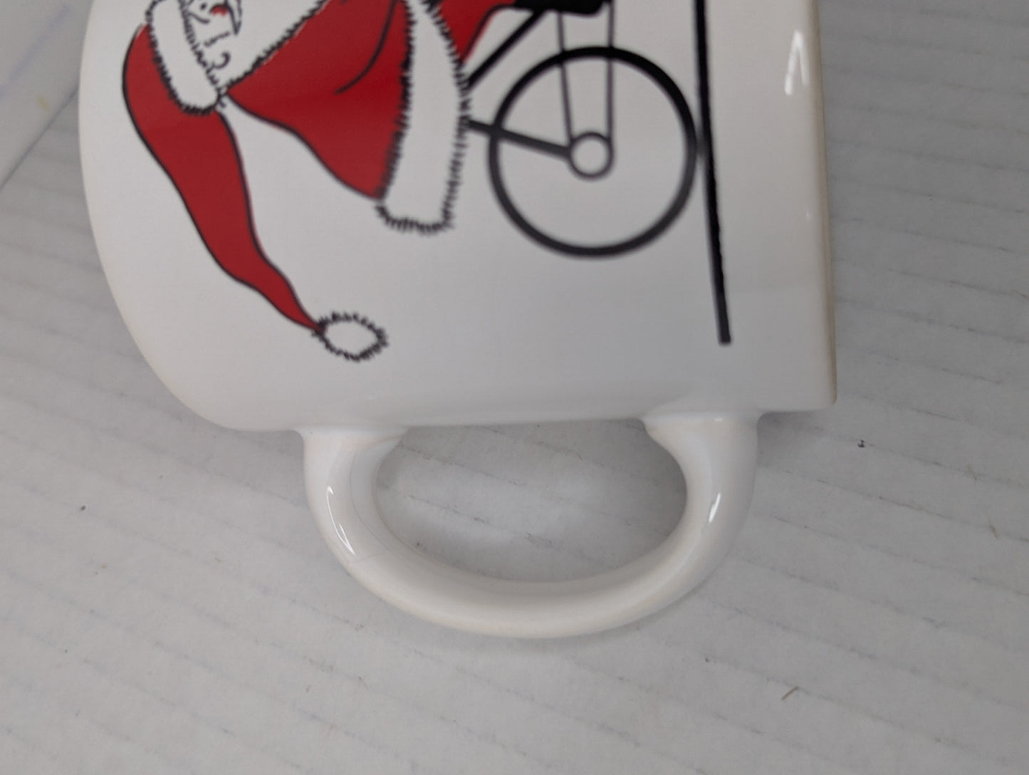 Waechtersbach Vintage Santa on Bicycle Cup