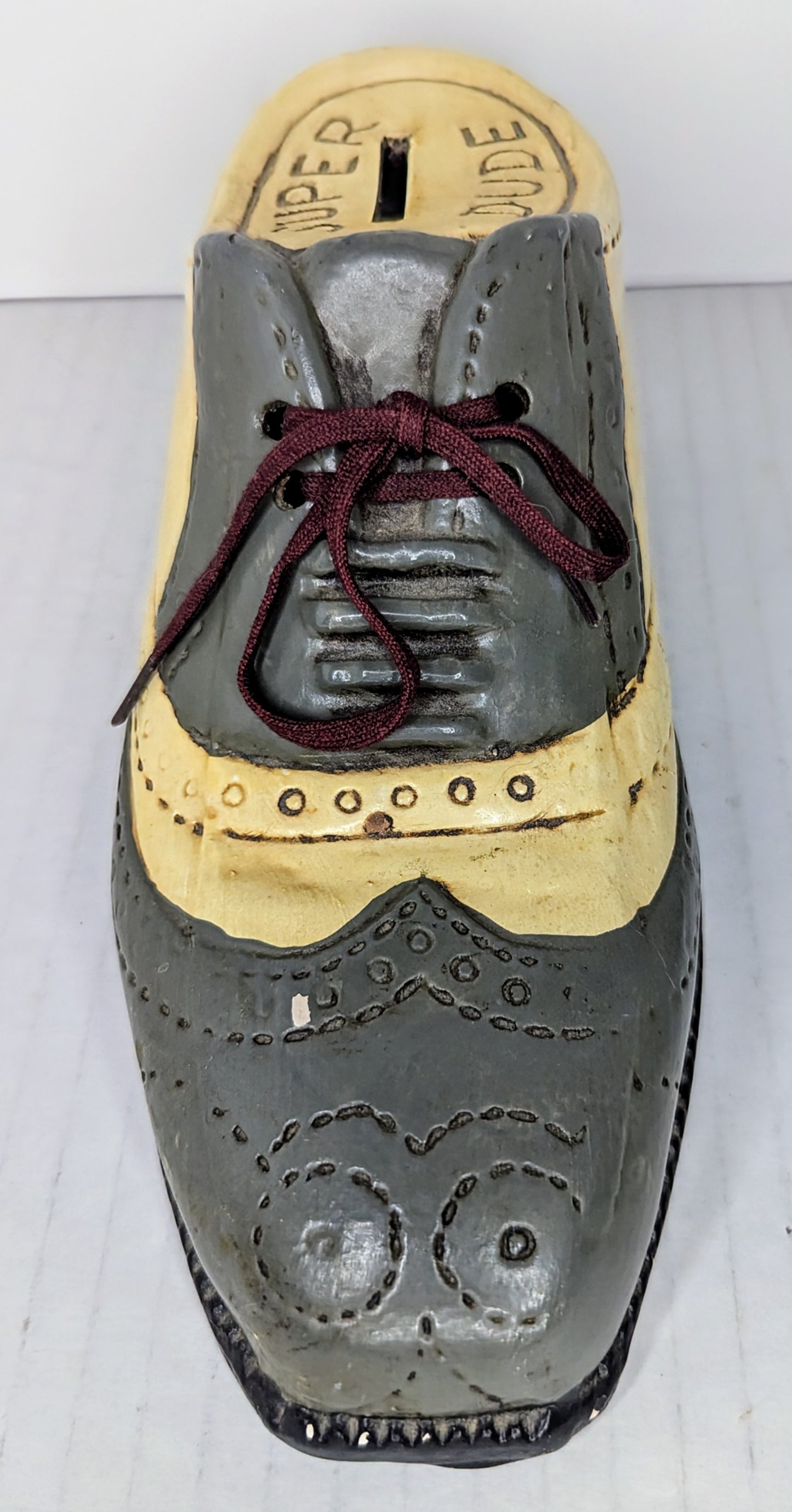Vintage Enesco "Super Dude" Shoe Bank