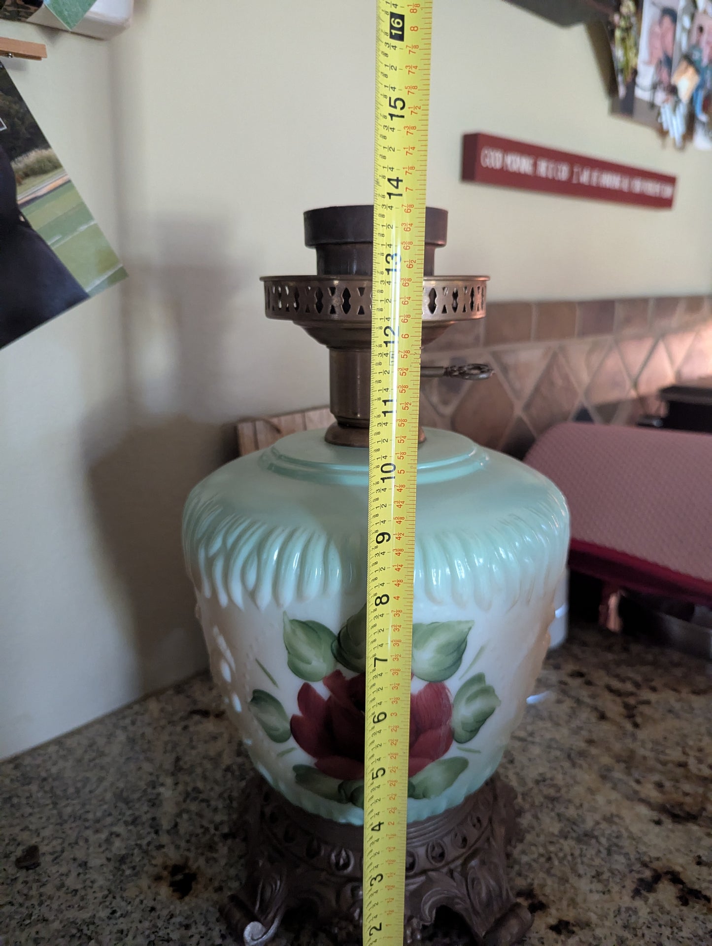 Vintage 1971 L&L GWTW Style Lamp