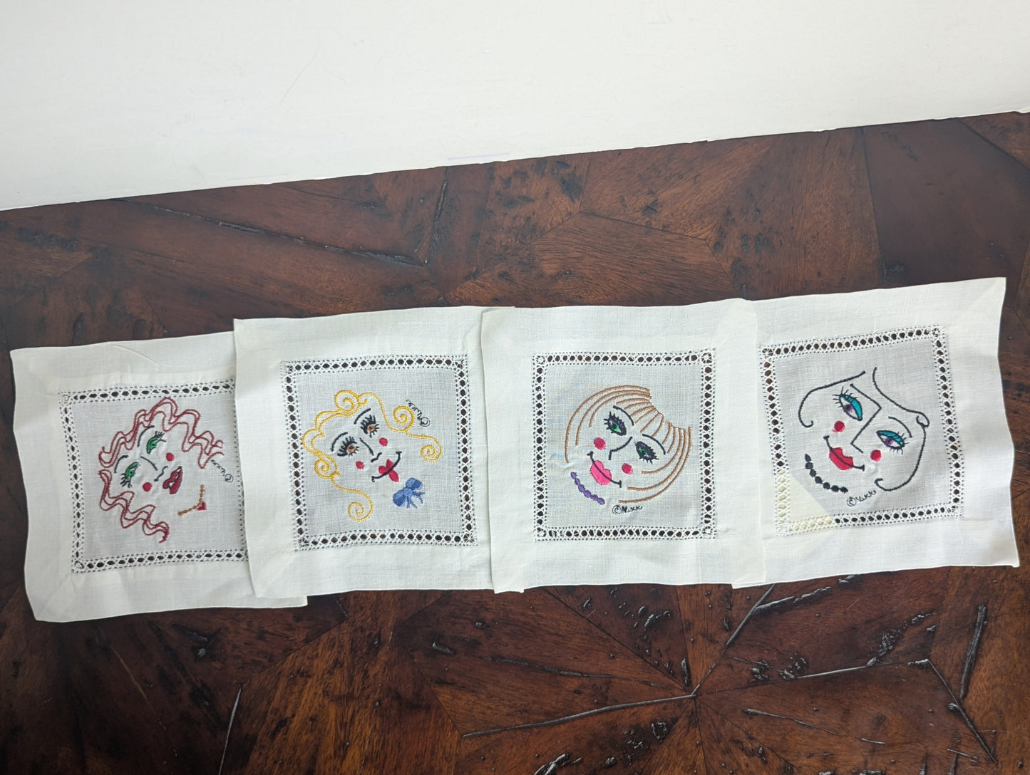 Smithereens Embroidered Cocktail Napkins