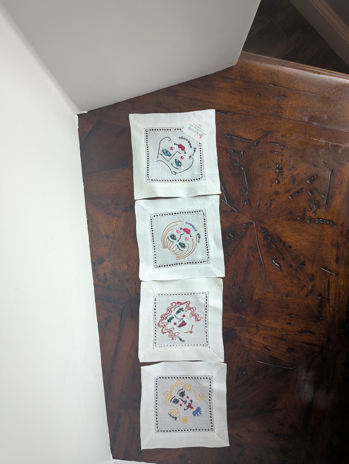 Smithereens Embroidered Cocktail Napkins