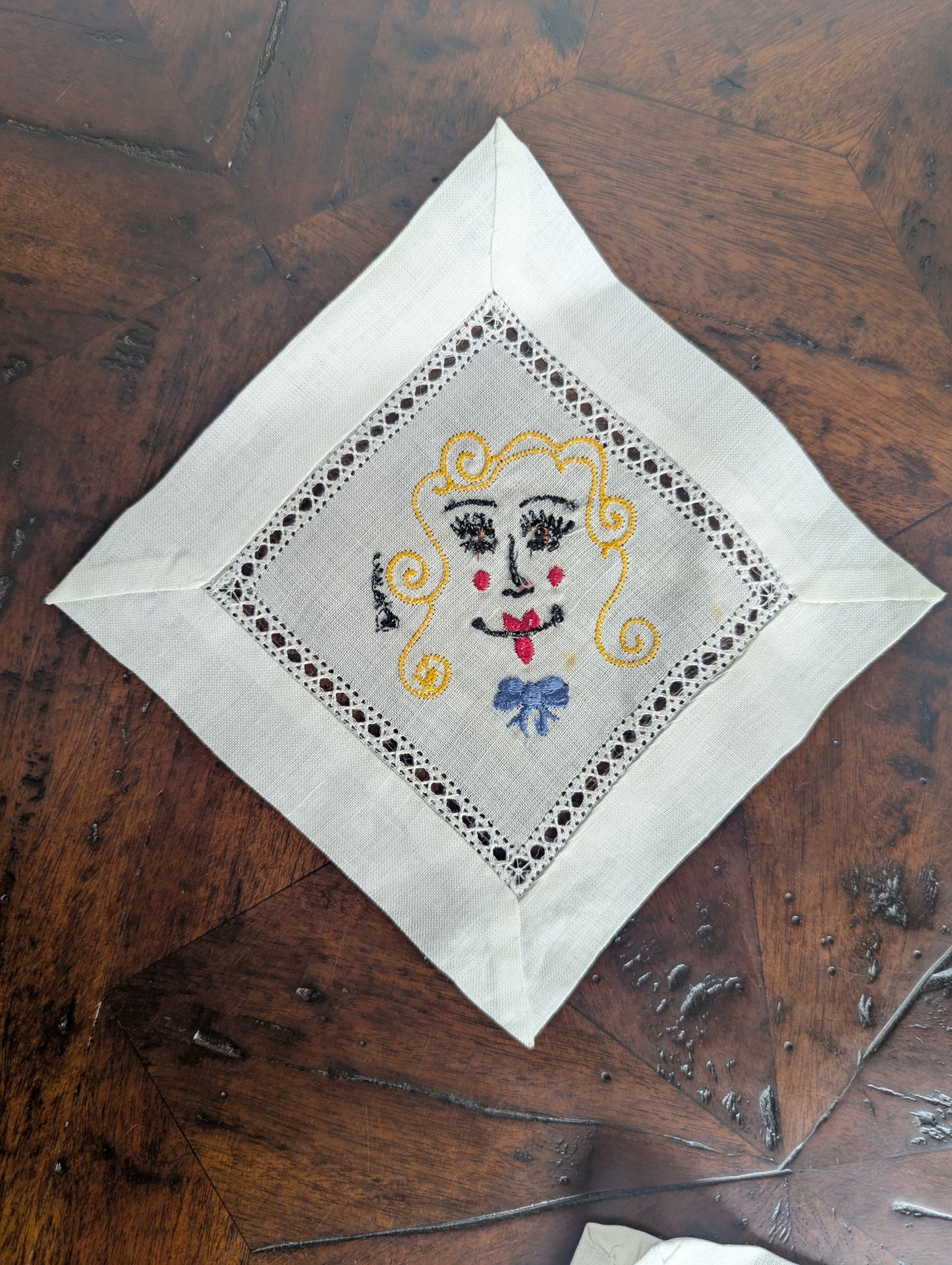 Smithereens Embroidered Cocktail Napkins