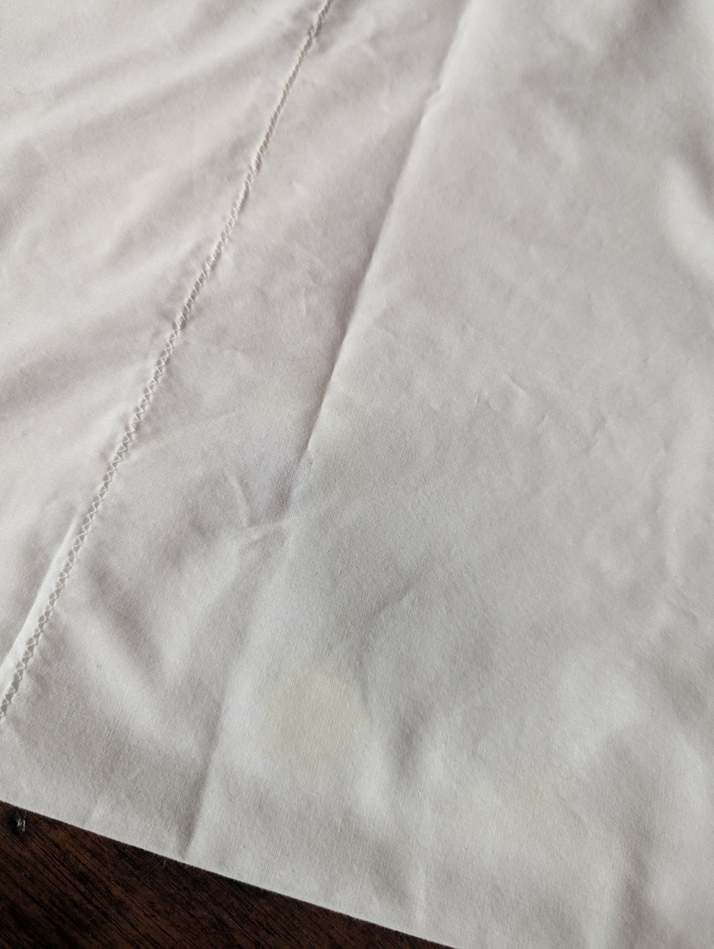 Handmade, Hand Embroidered White Tablecloth