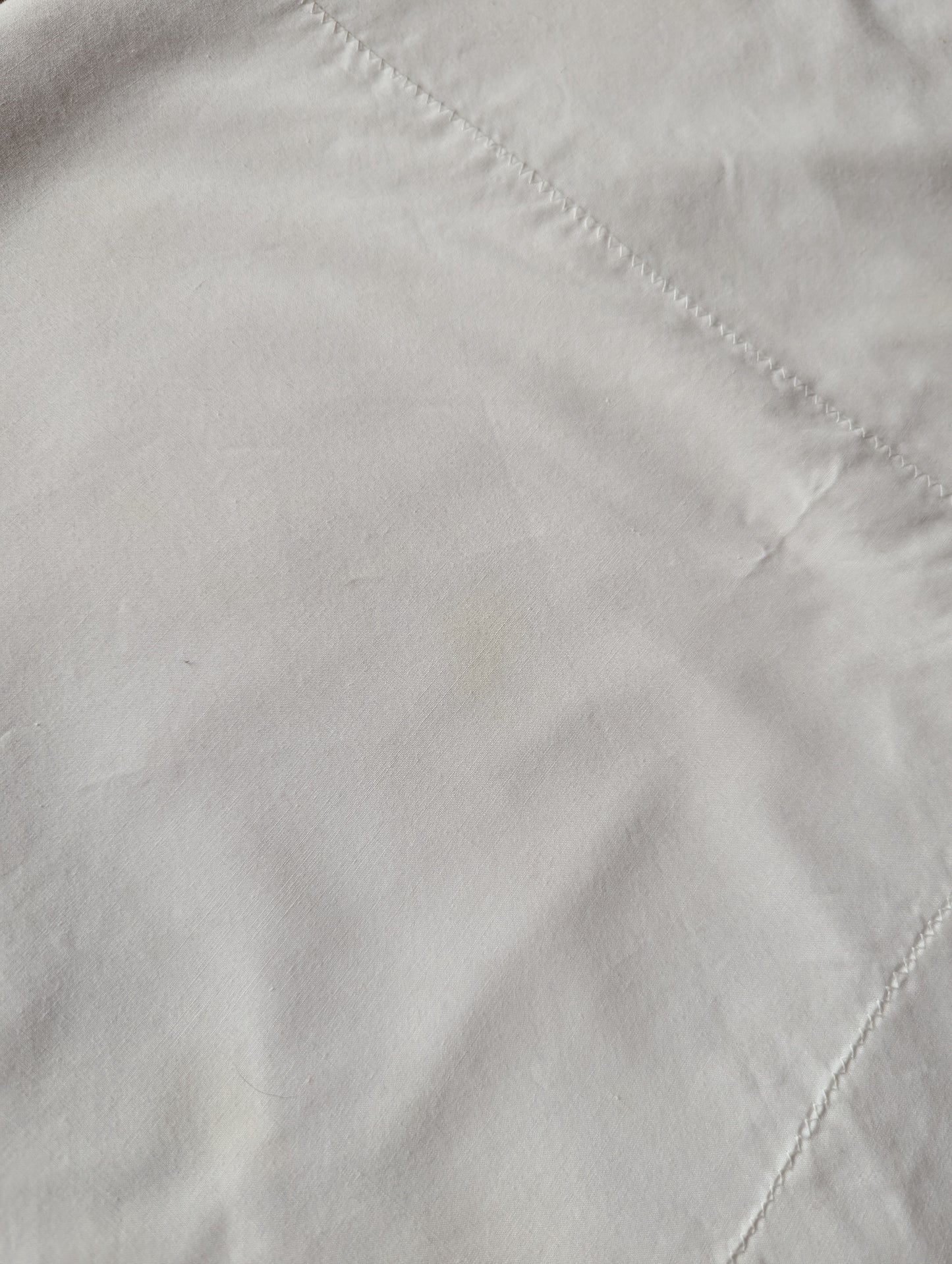 Handmade, Hand Embroidered White Tablecloth