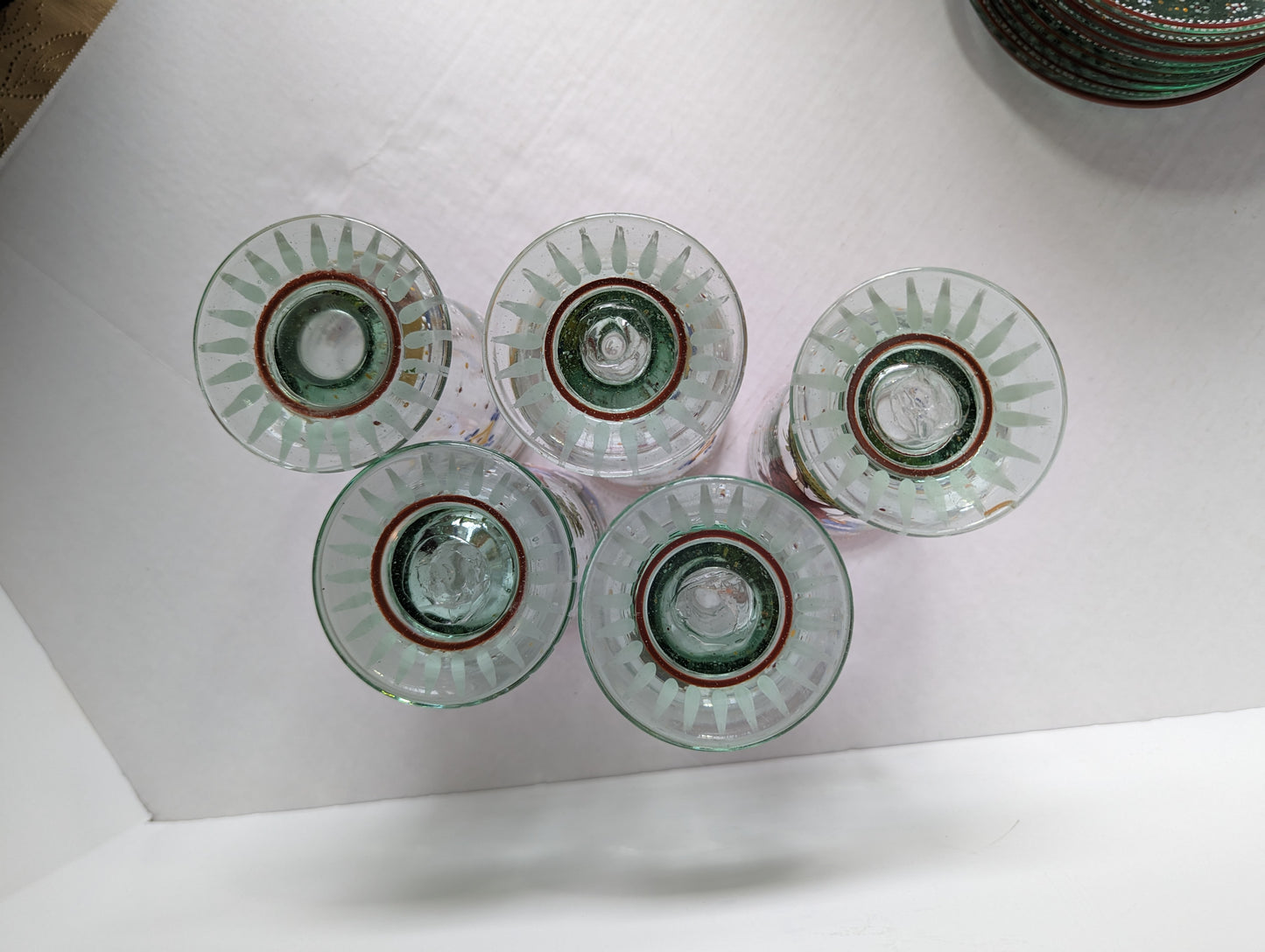 Antique Rare Bohemia Czechoslovakia Peasant Dishes circa 1800's