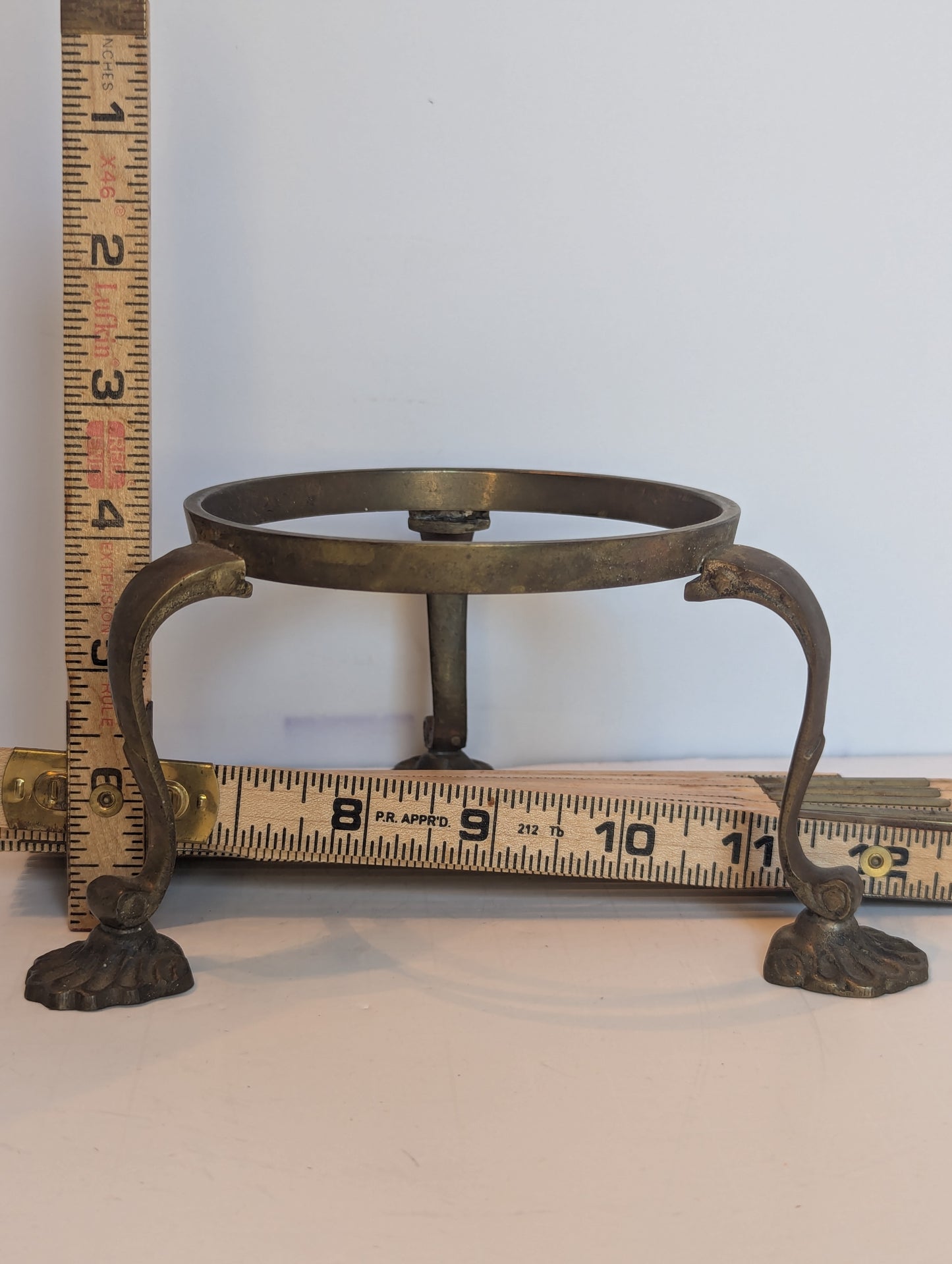 Vintage Brass Rose Bowl Stand