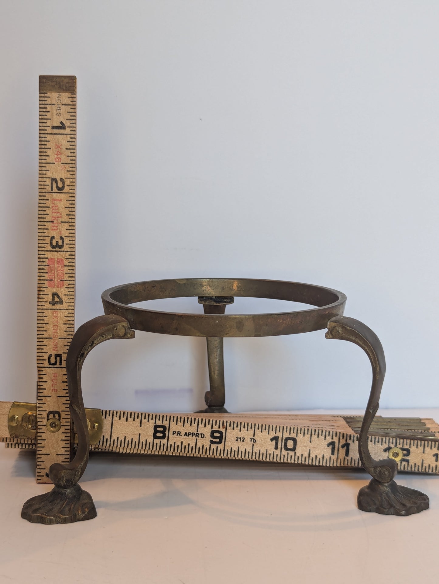 Vintage Brass Rose Bowl Stand