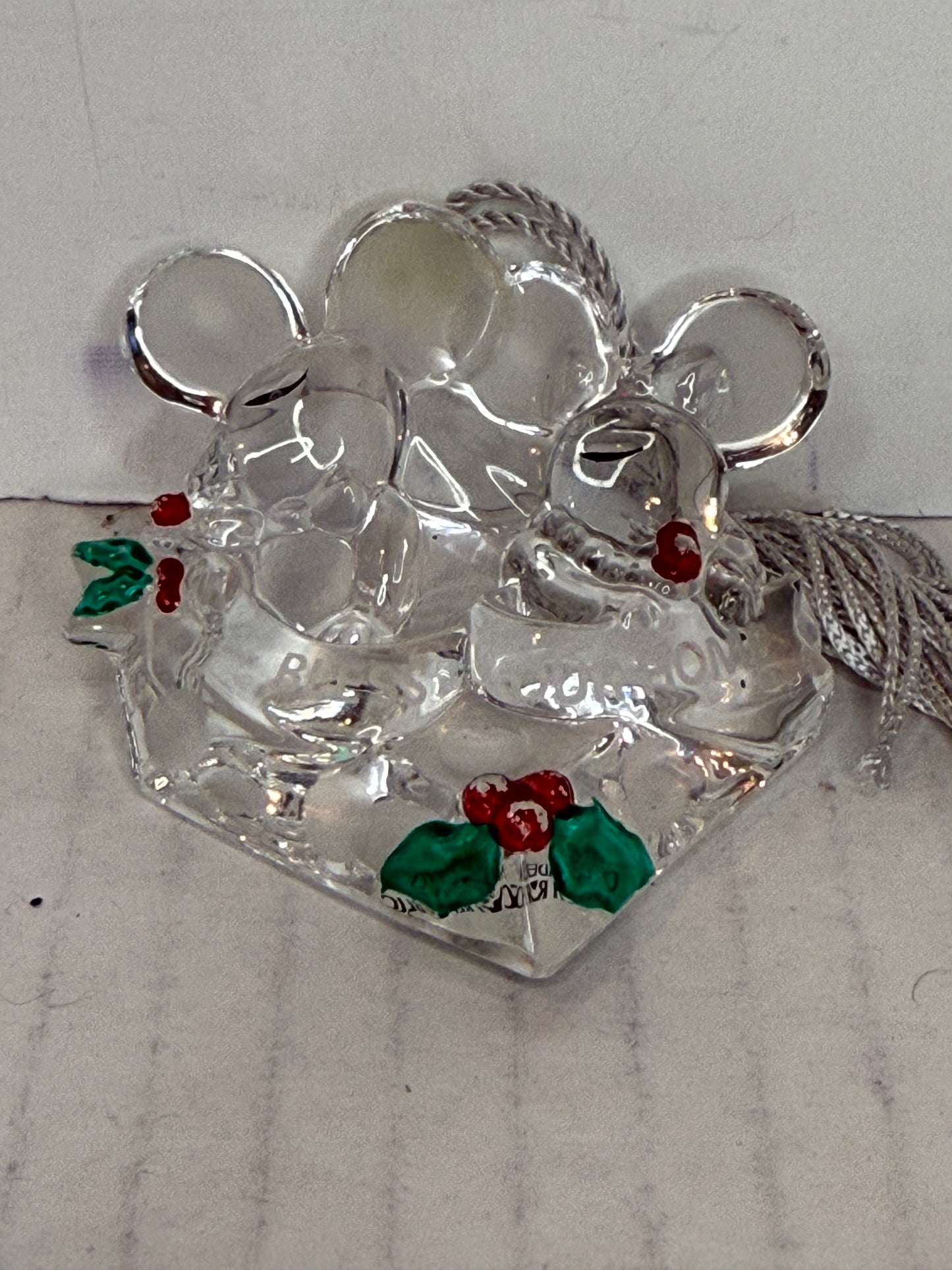 2007 Lenox "Bless our home" Mouse Ornament