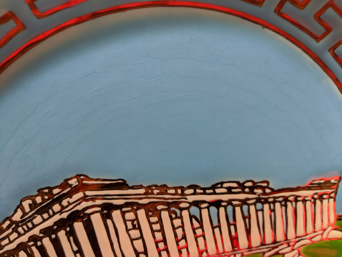 Greece Parthenon Acropolis Ceramic Plate