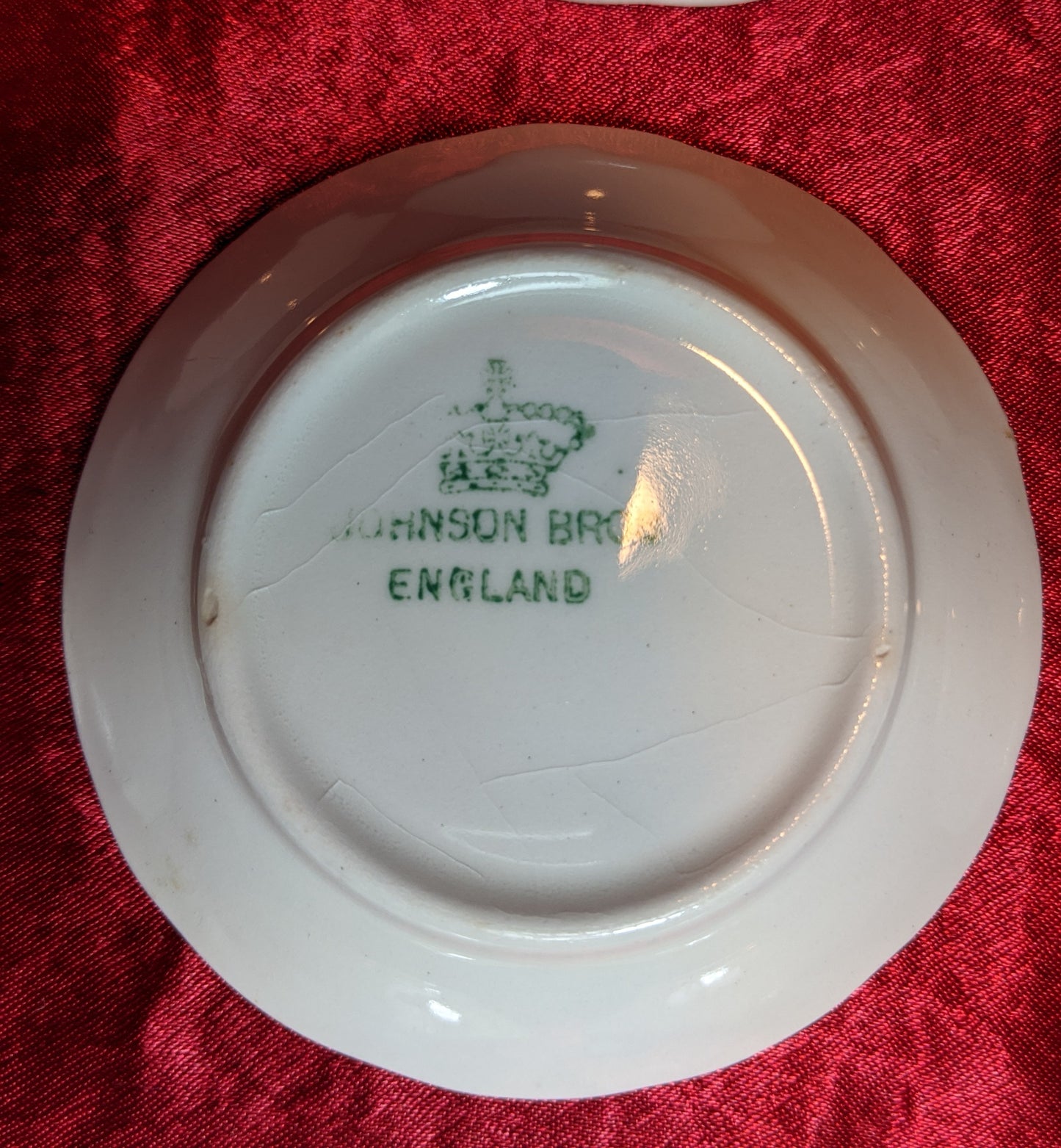 Antique Johnson Brothers England Butter Pats Plates (8)