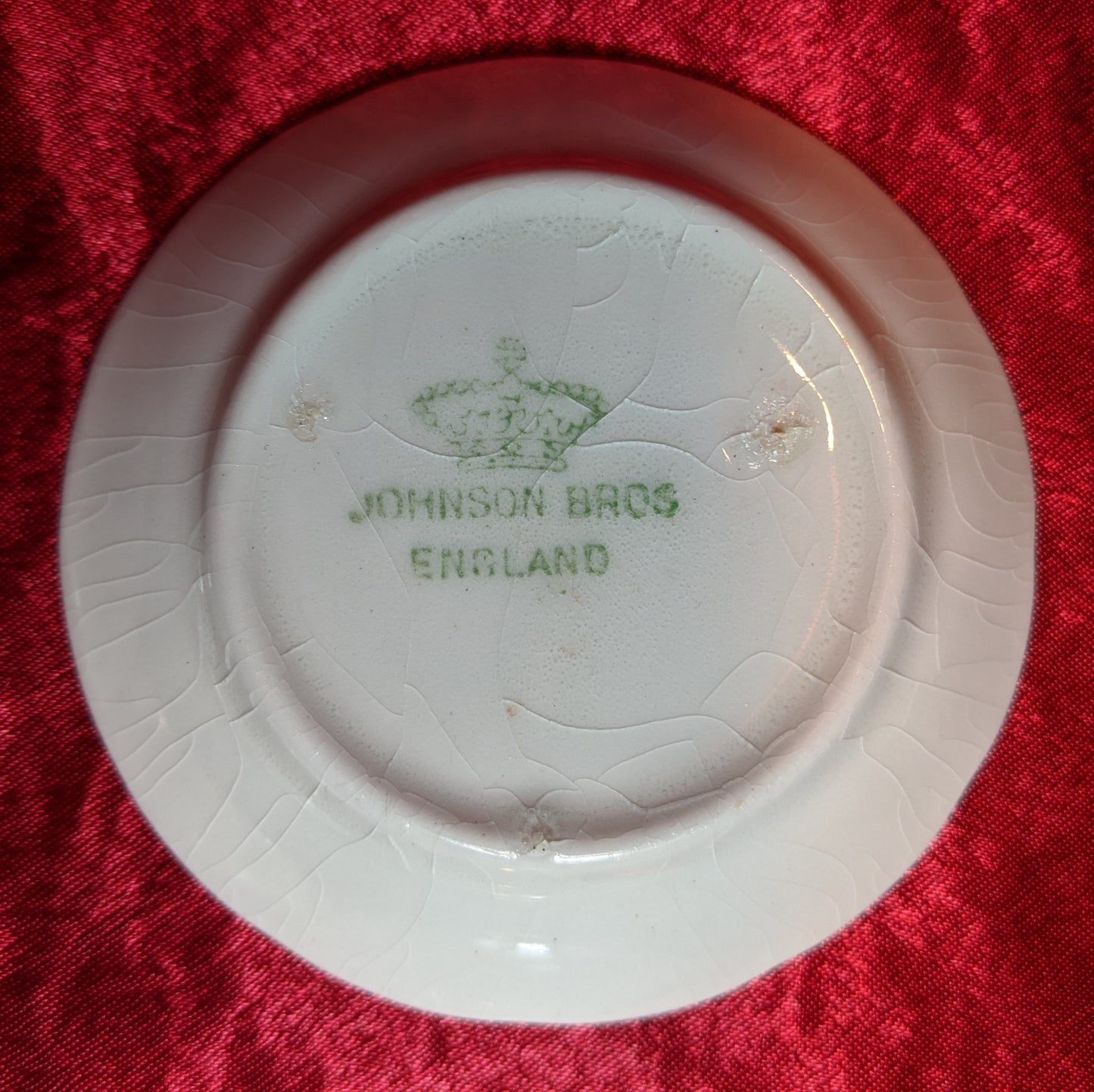 Antique Johnson Brothers England Butter Pats Plates (8)