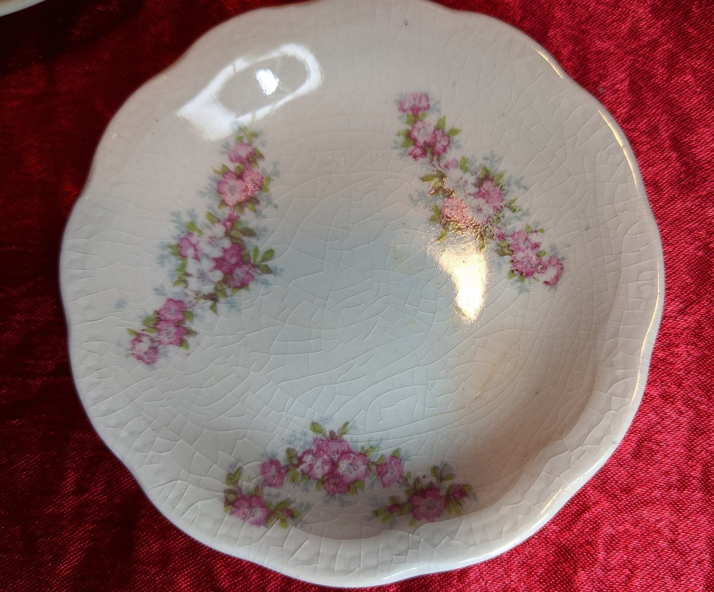 Antique Johnson Brothers England Butter Pats Plates (8)