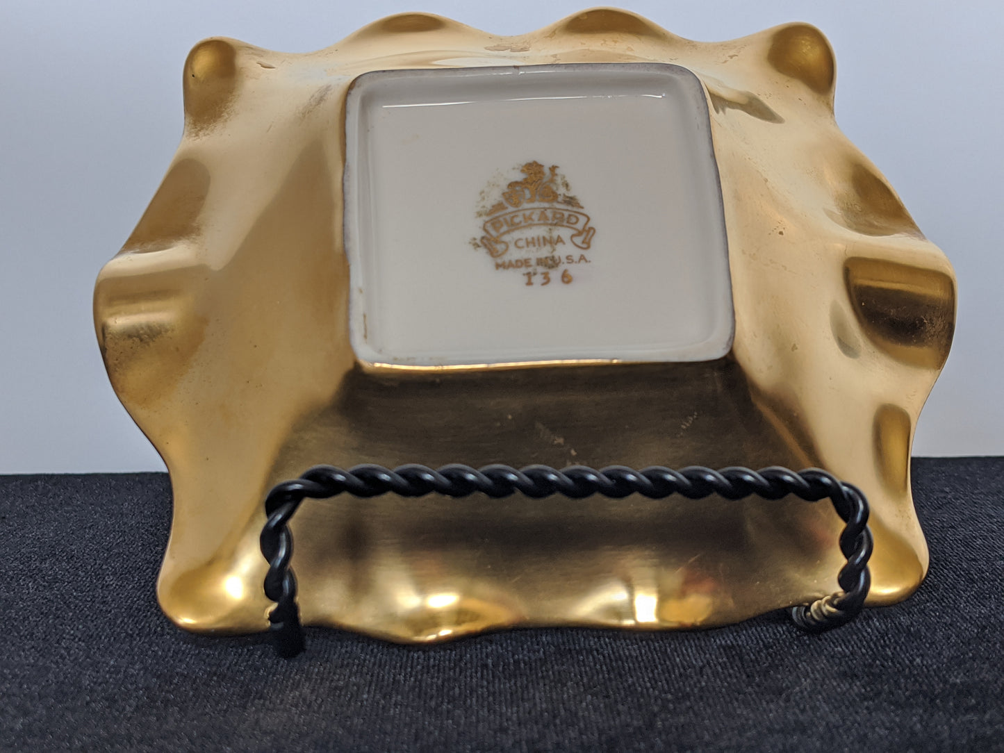 Pickard China Gold Ashtray/trinket dish