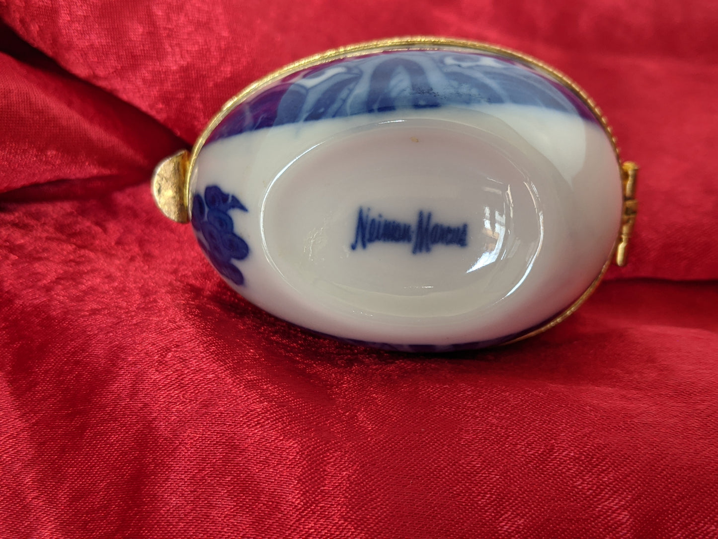 Neiman Marcus Porcelain Trinket Egg